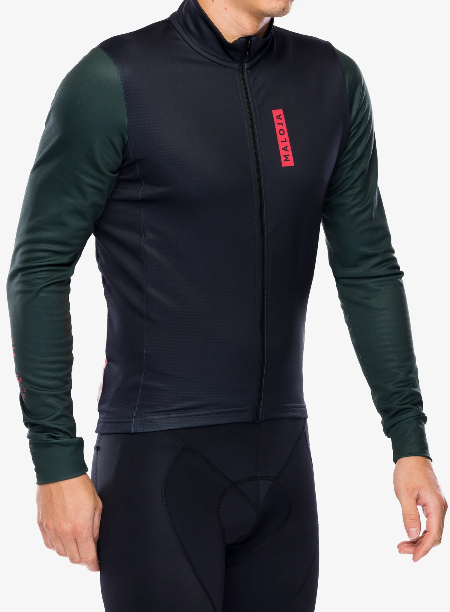 Cyklo mikina Maloja Grumes 1/1 - deep black