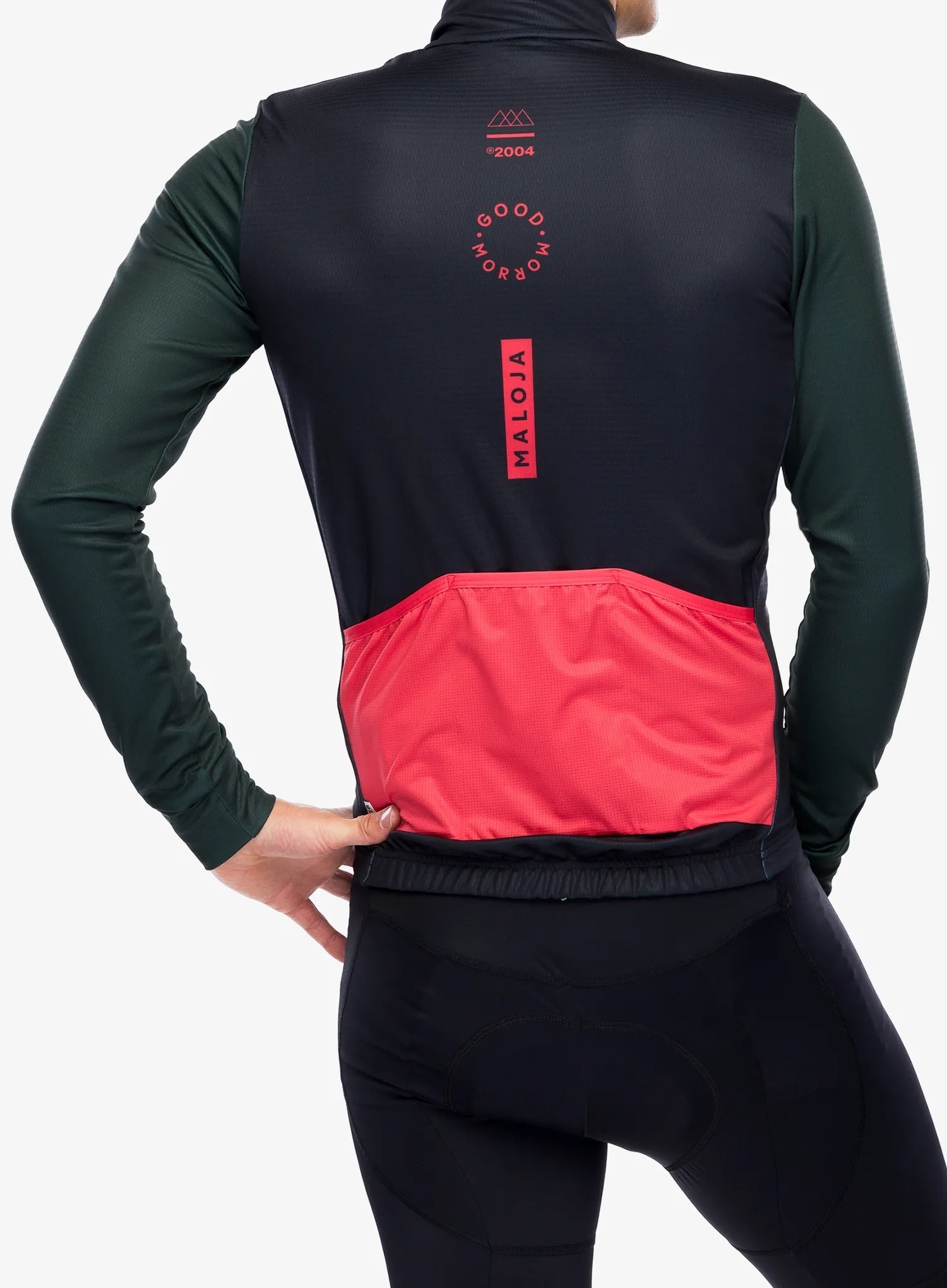 Cyklo mikina Maloja Grumes 1/1 - deep black