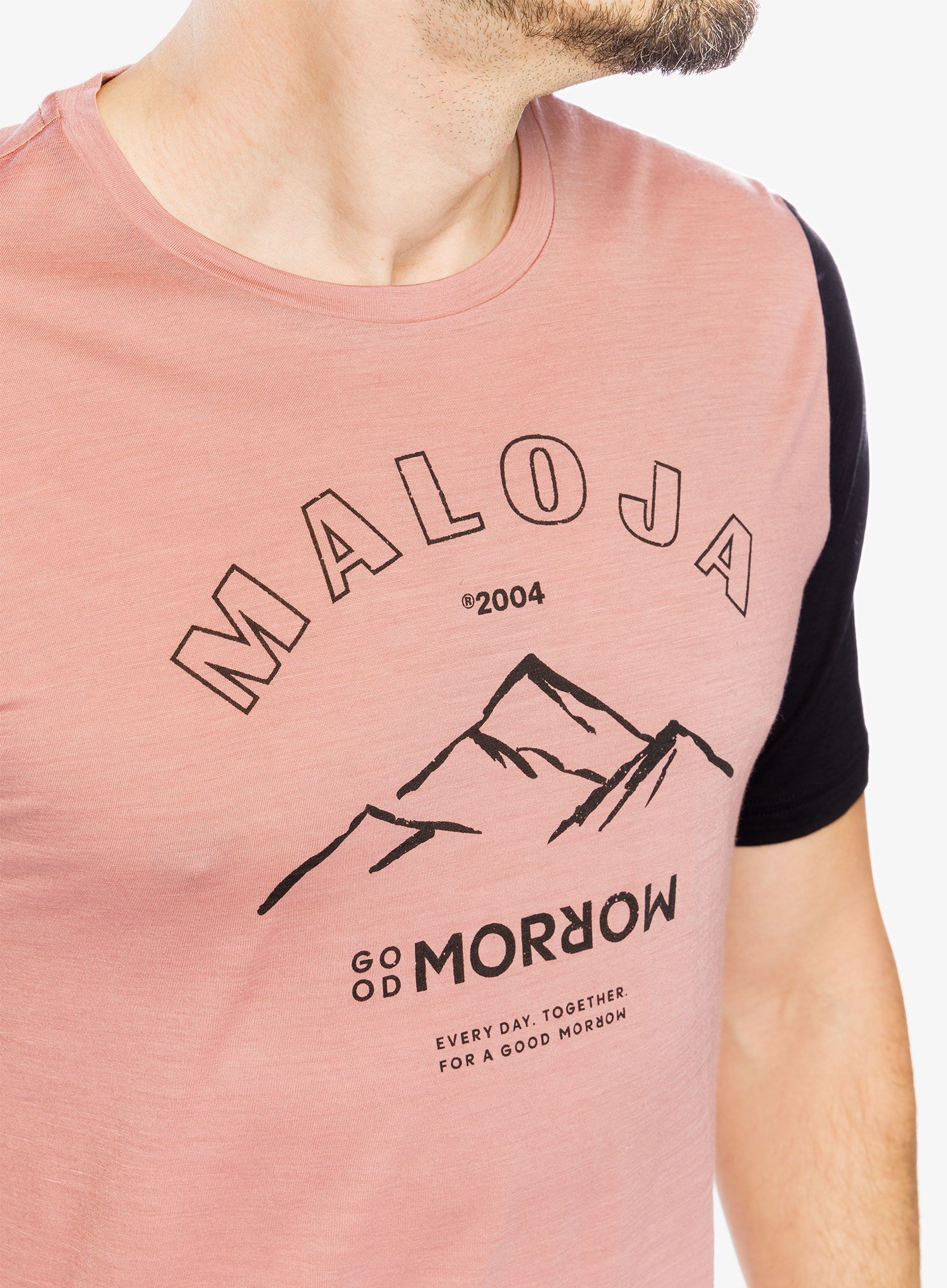 Tričko s potiskem Maloja Kalmberg - mauve multi