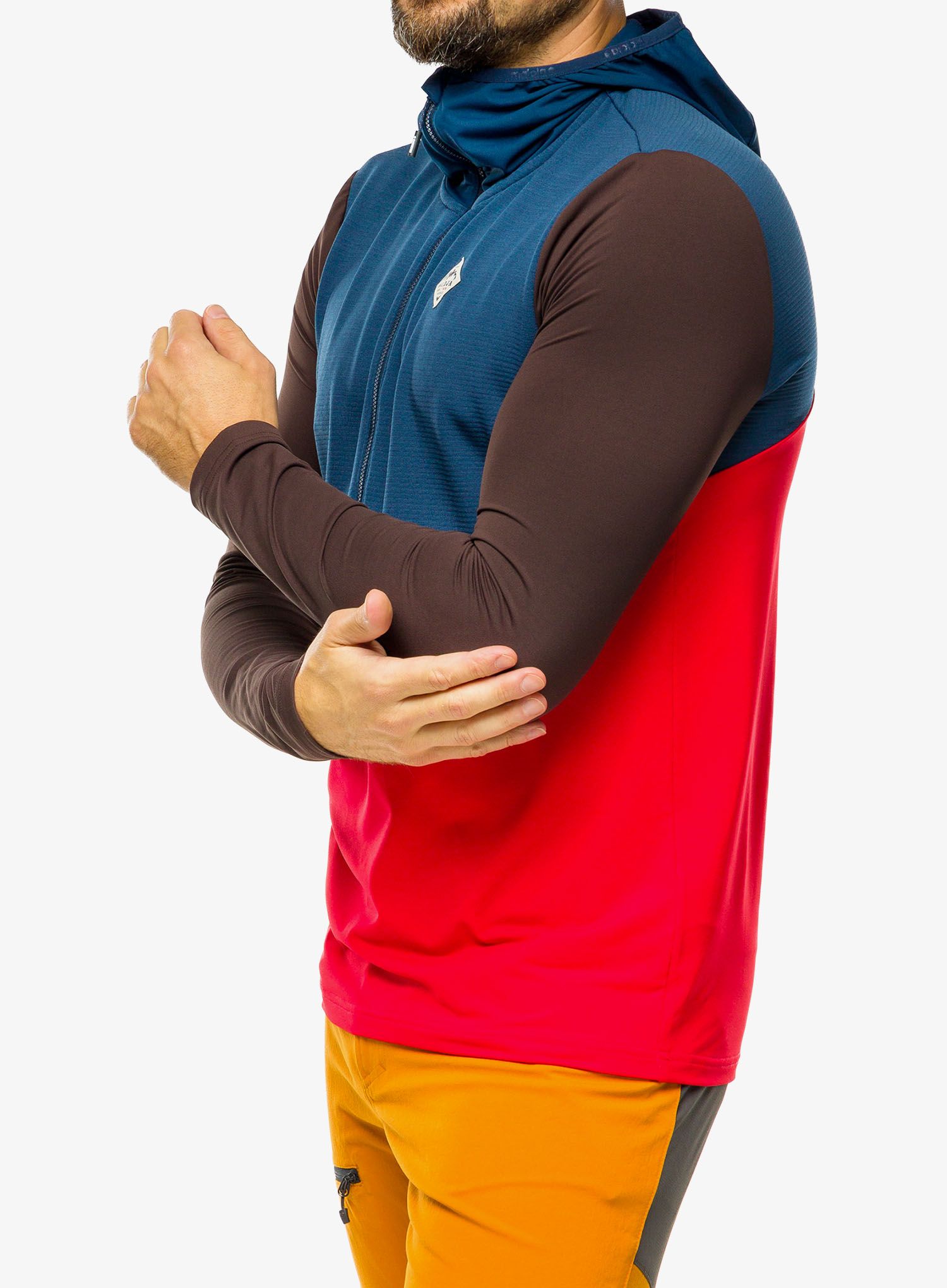 Mikina s kapucí Maloja Kaltern - midnight multi/multi