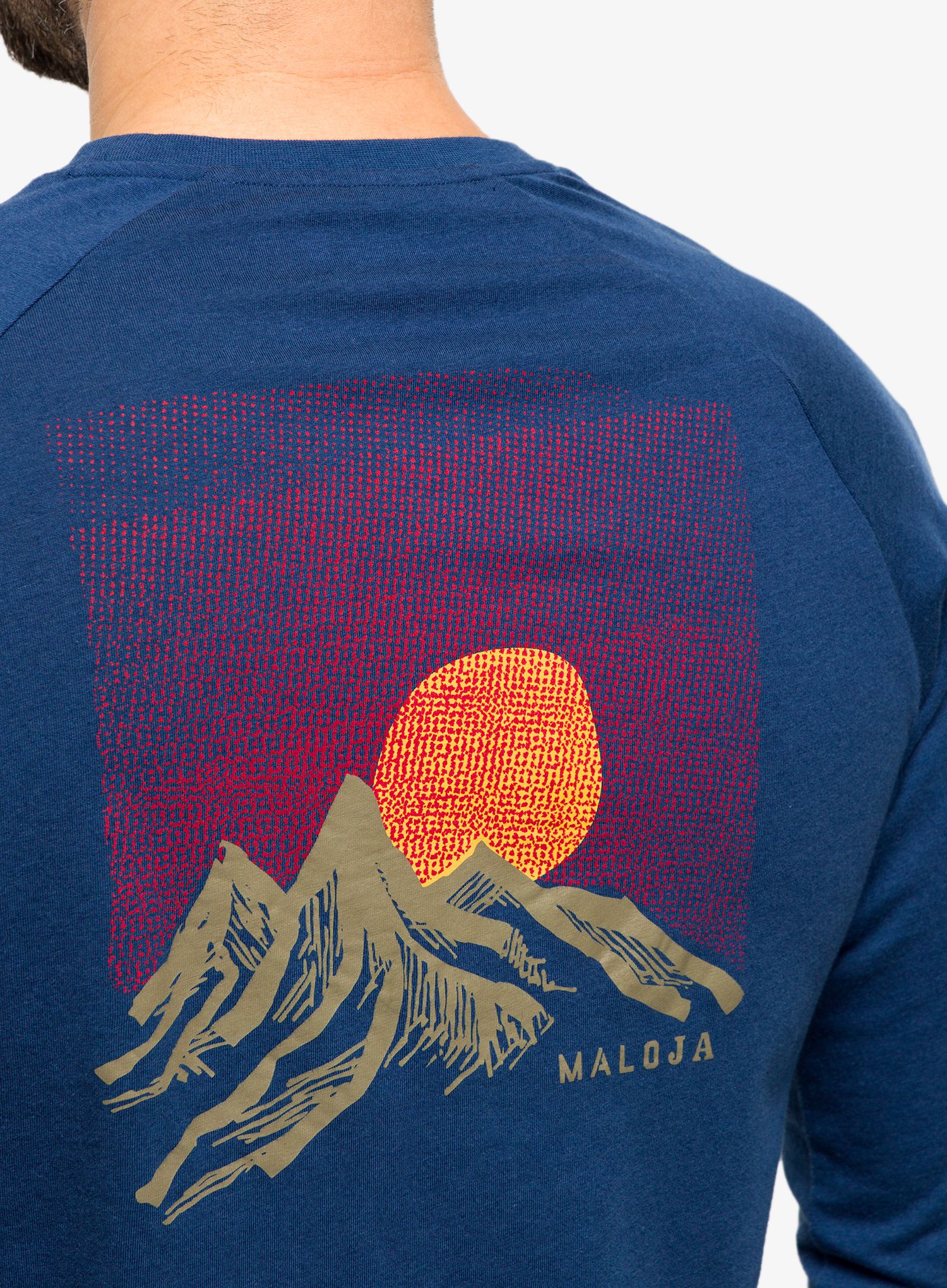 Tričko s dlouhým rukávem Maloja Kernichi - midnight