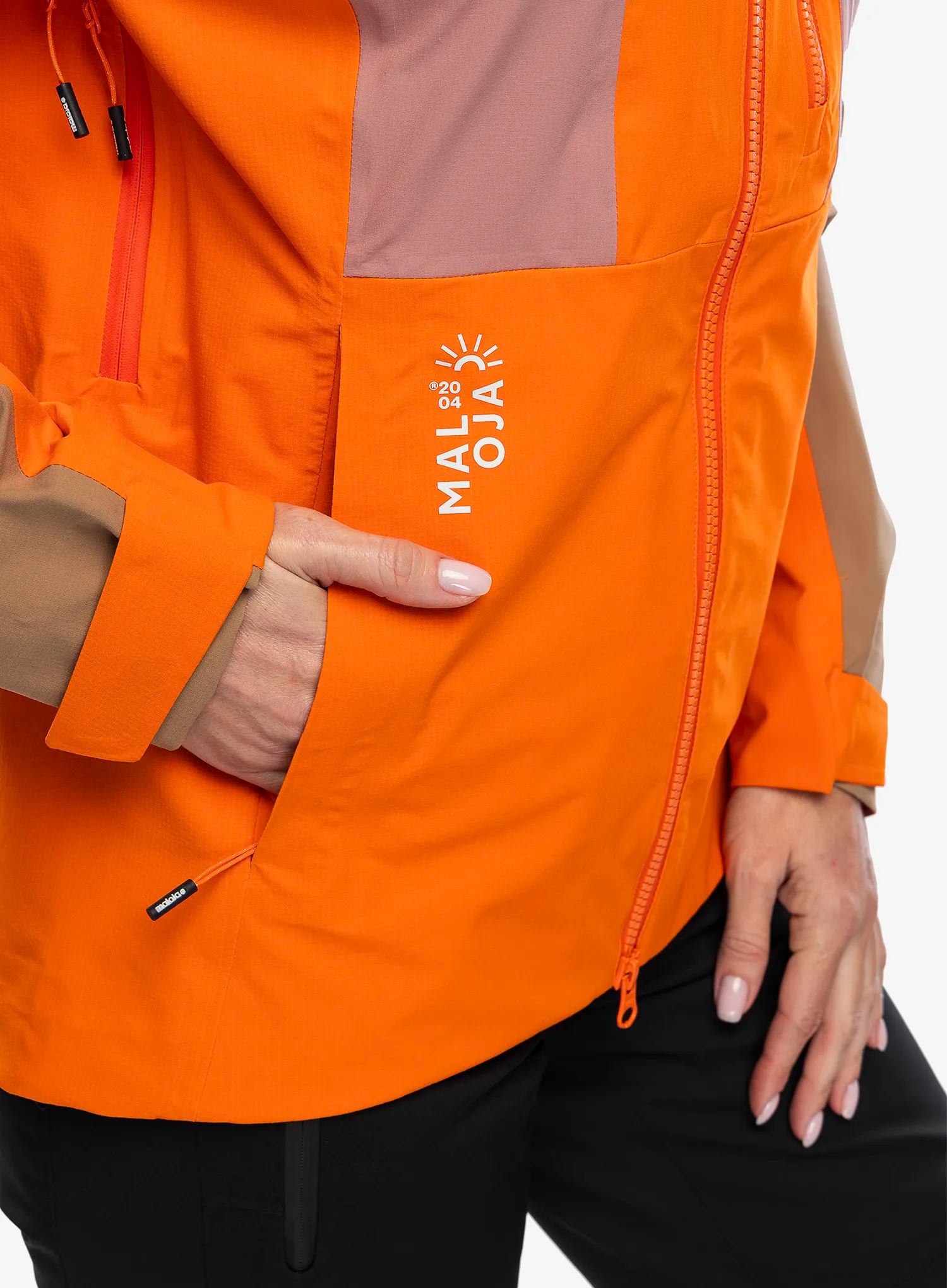 Dámská bunda na hory Maloja Mutmalspitze - orange sun multi