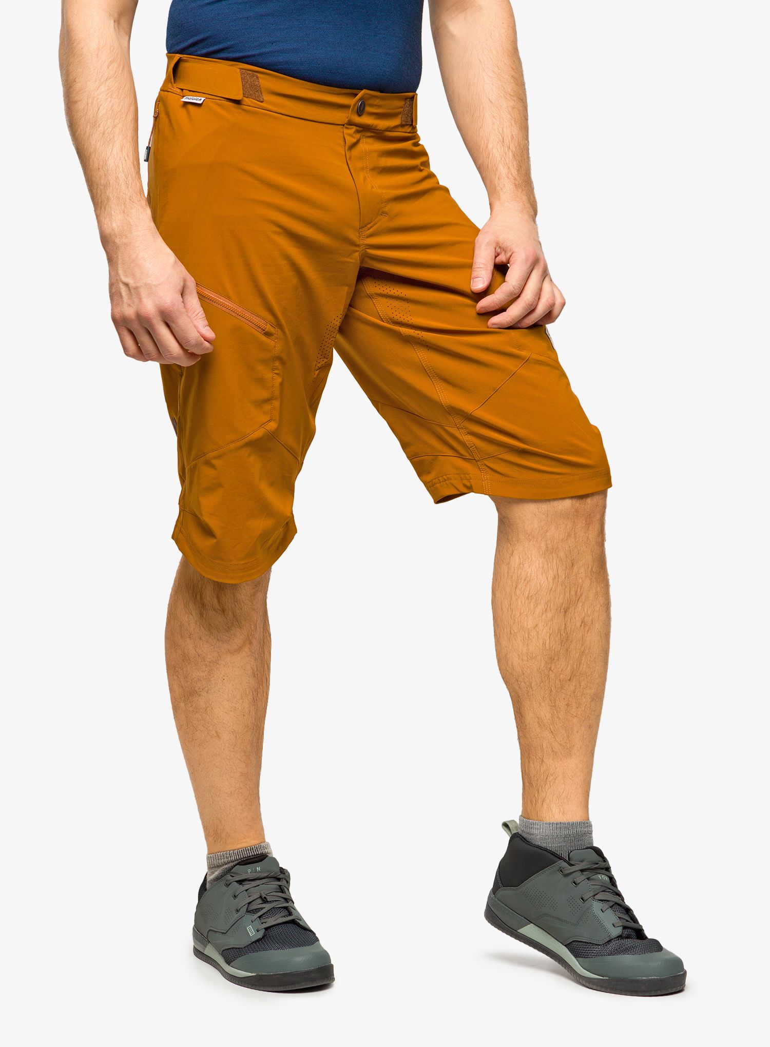 Volné kraťasy na kolo Maloja Pin - amber