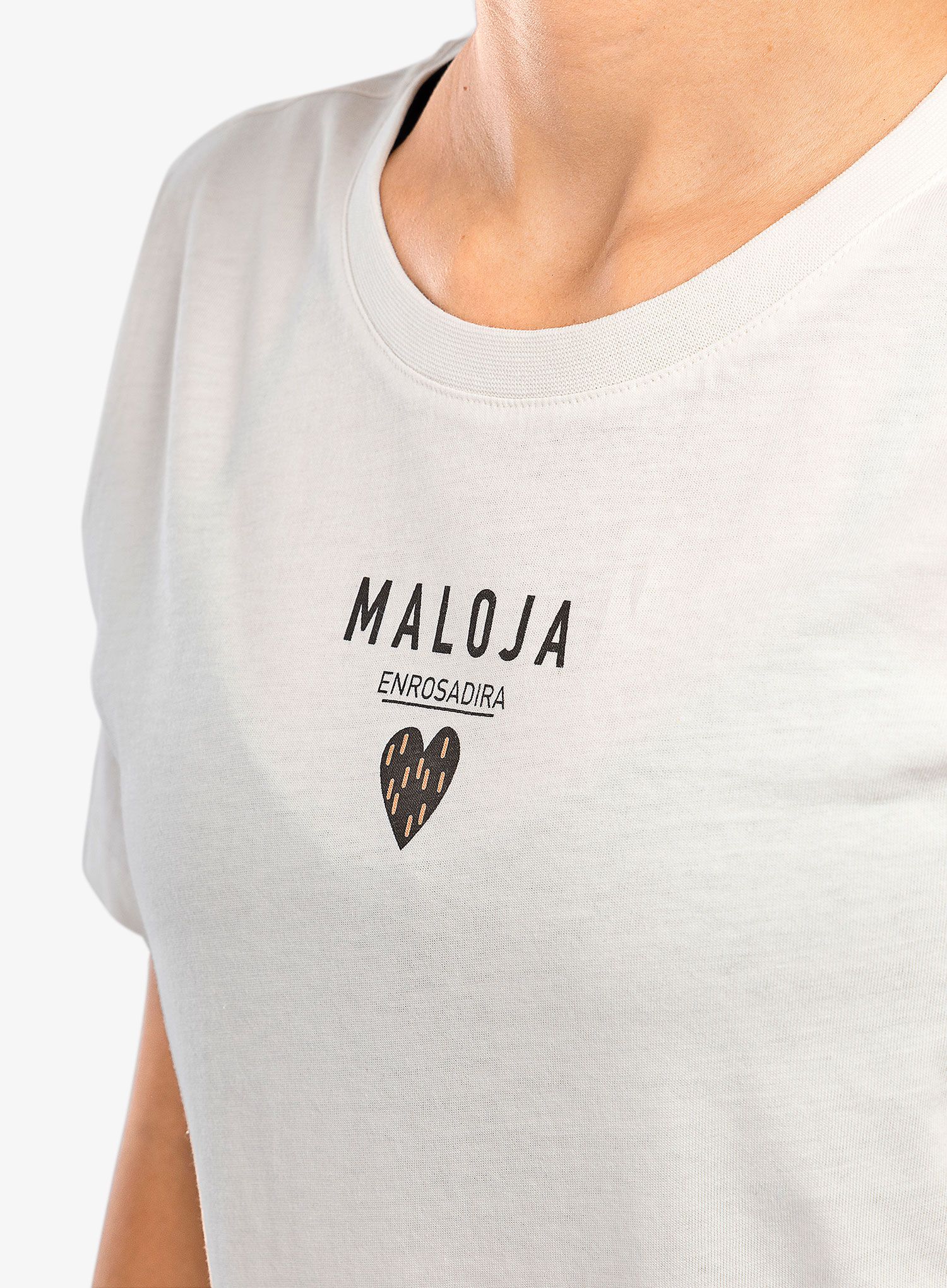 Dámské bavlněné tričko Maloja Planbell - glacier milk