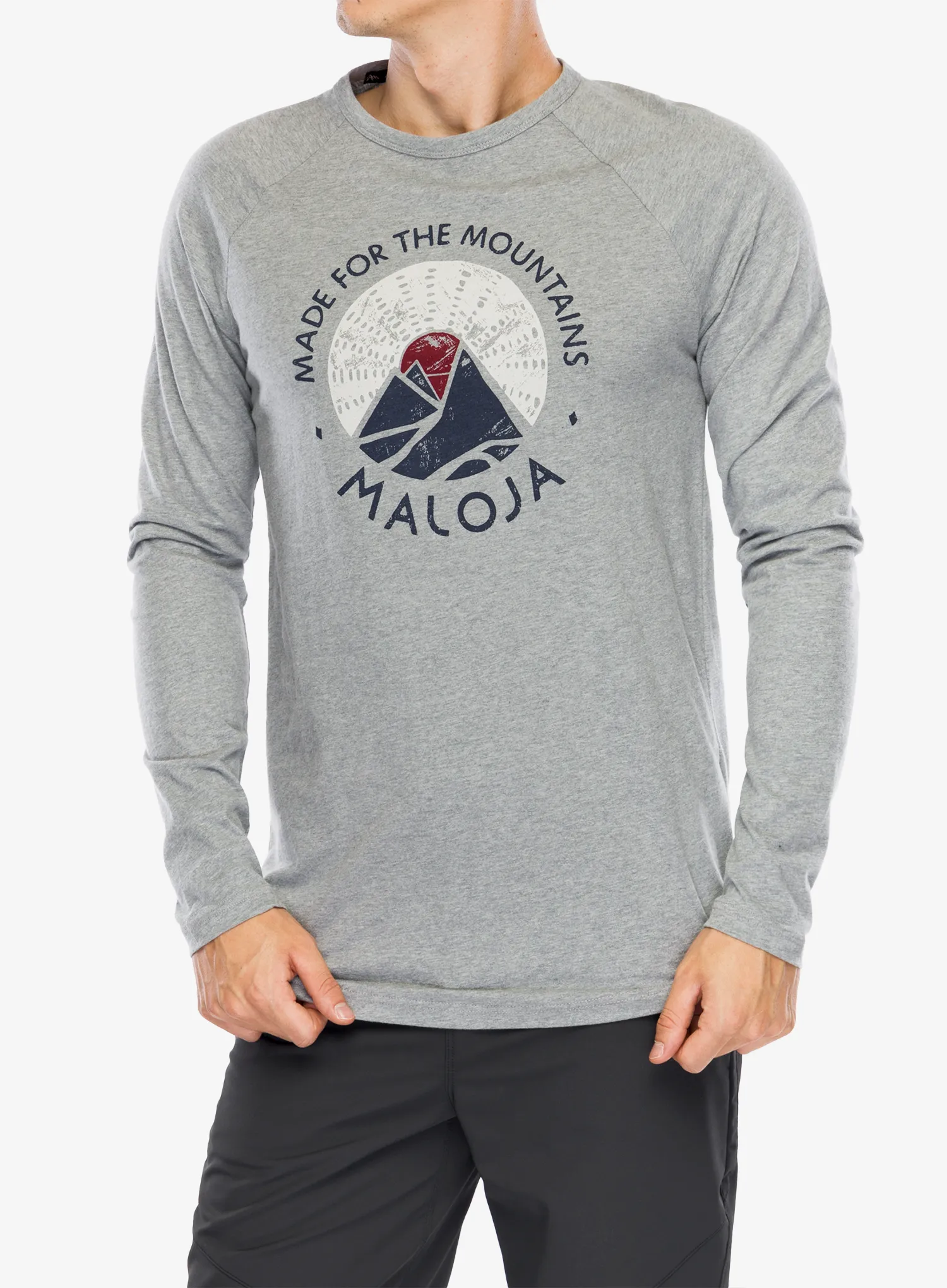 Mikina Maloja Samdrup - grey melange
