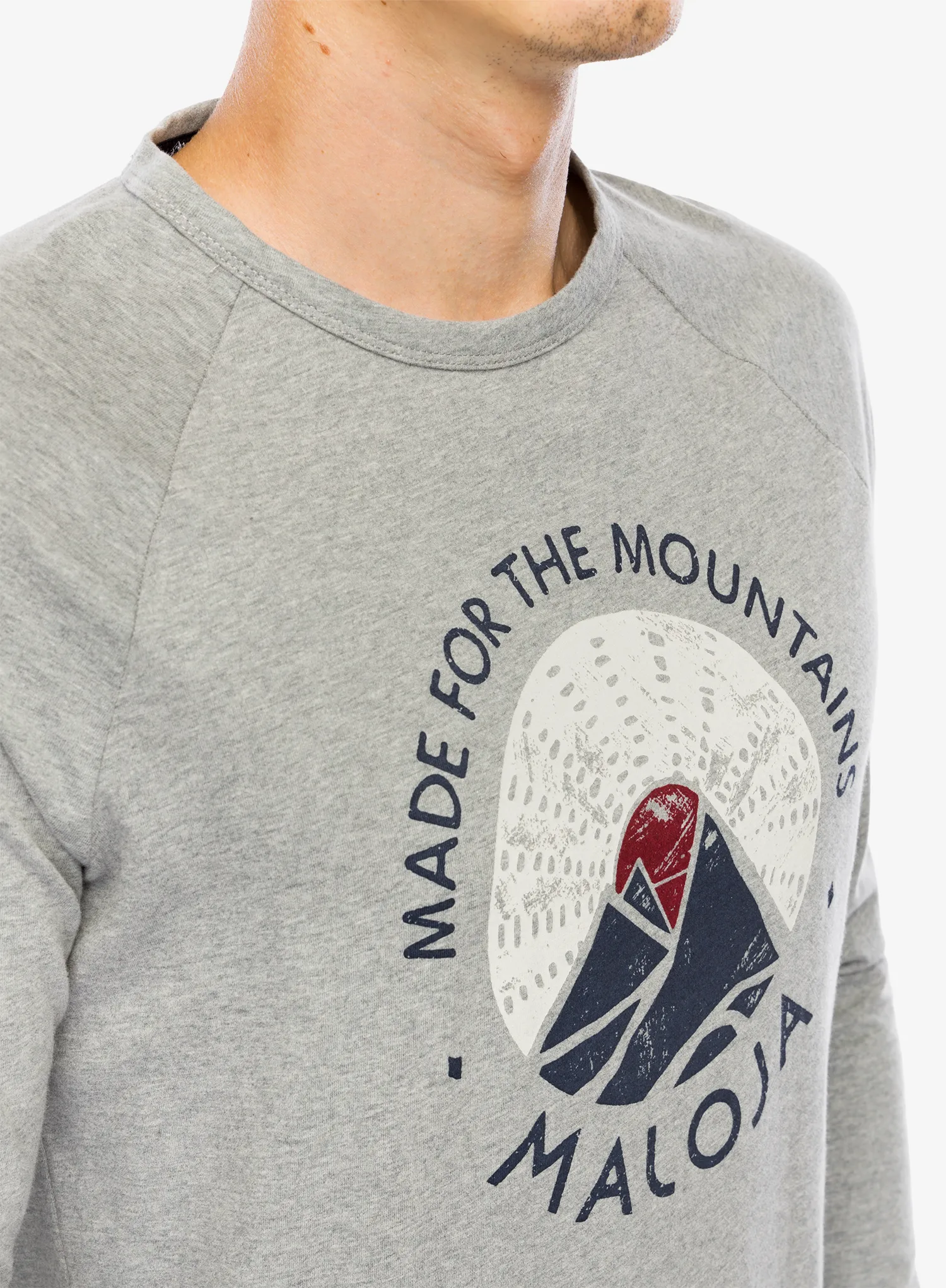 Mikina Maloja Samdrup - grey melange