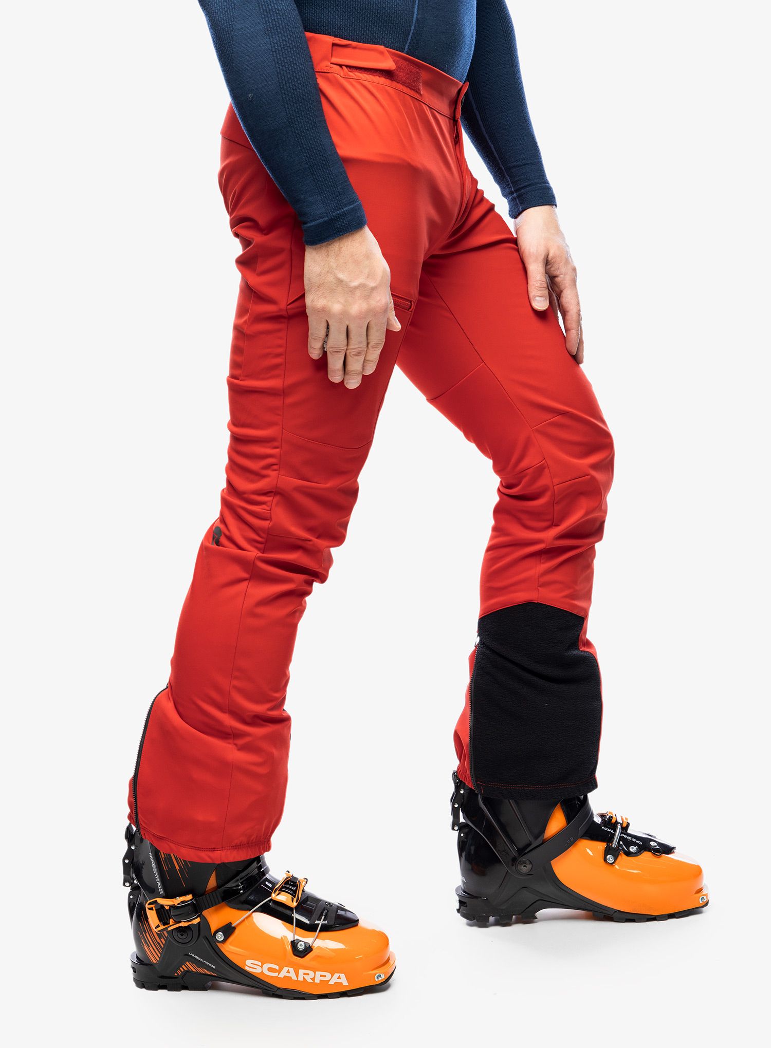Softshell kalhoty Maloja Schneefink - fire red