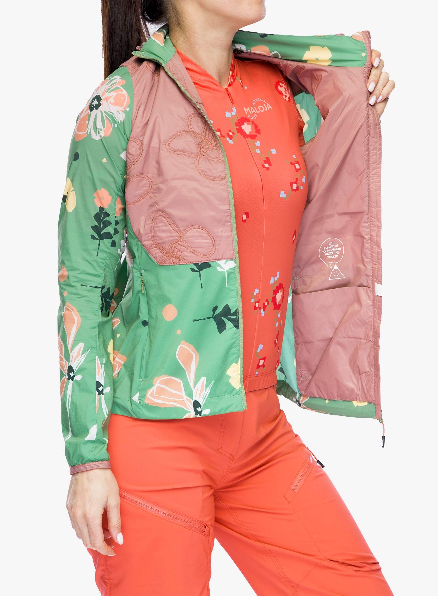 Dámská bunda Maloja Tamara Printed - pastel clover flora