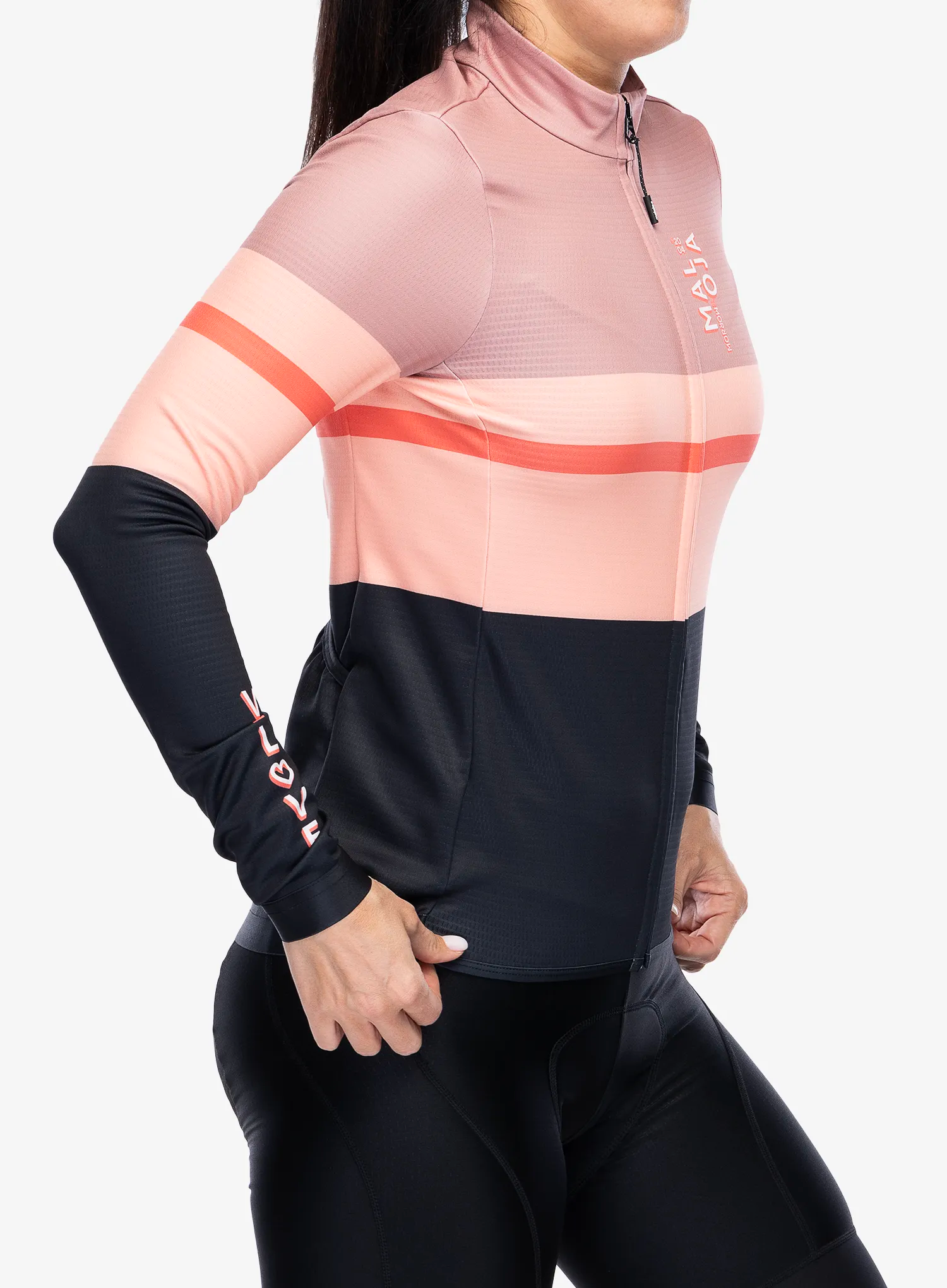 Dámská cyklo mikina Maloja Toadstool 1/1 - deep black multi