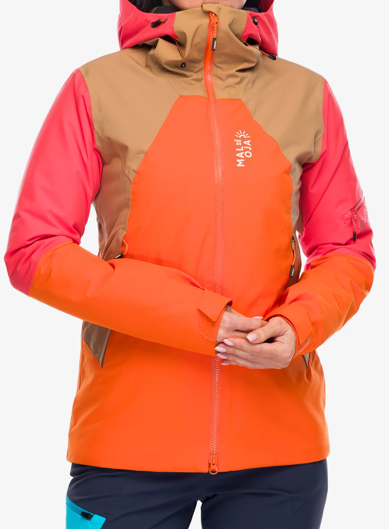 Dámská lyžařská bunda Maloja Tosc - orange sun