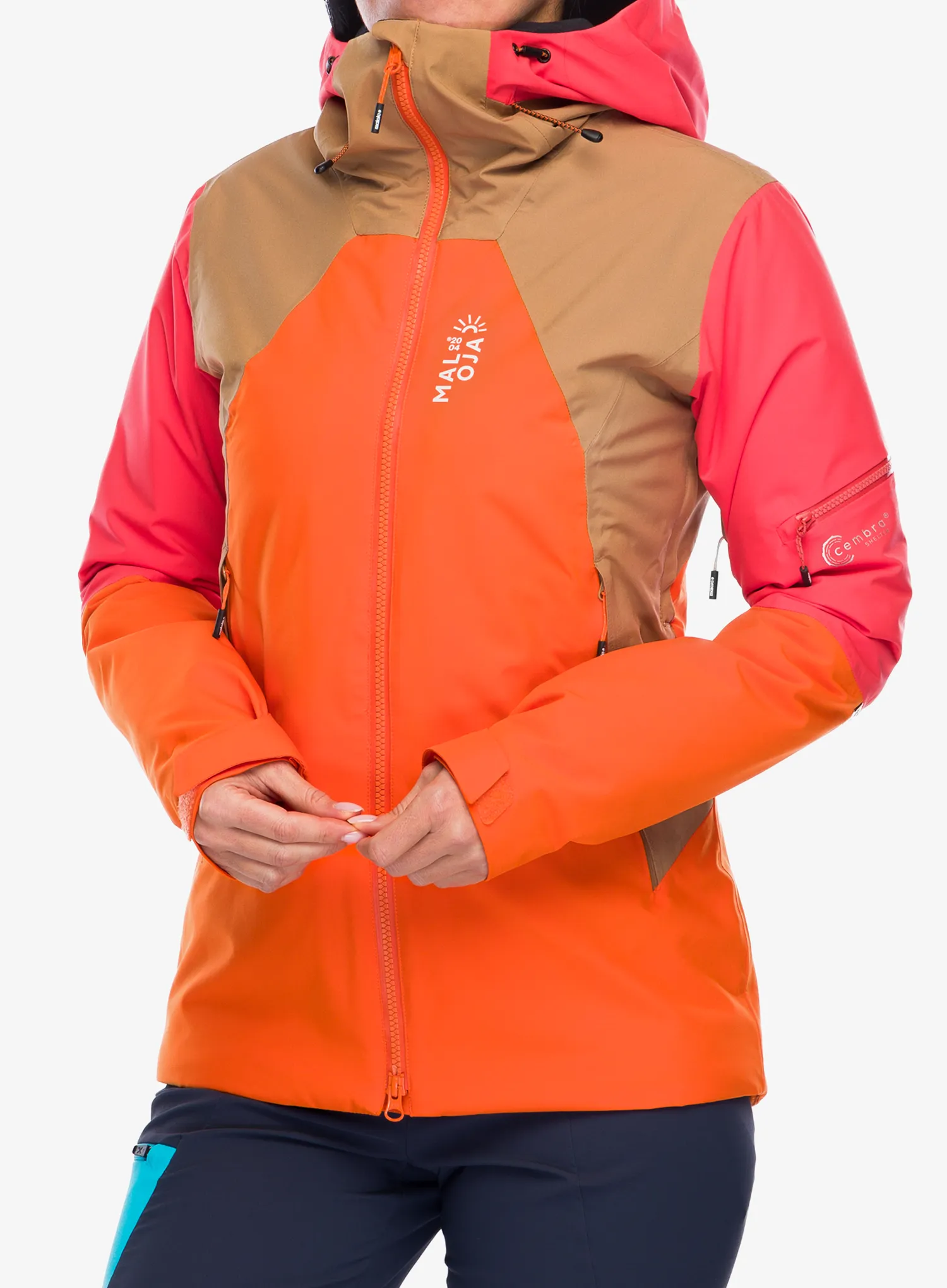 Dámská lyžařská bunda Maloja Tosc - orange sun