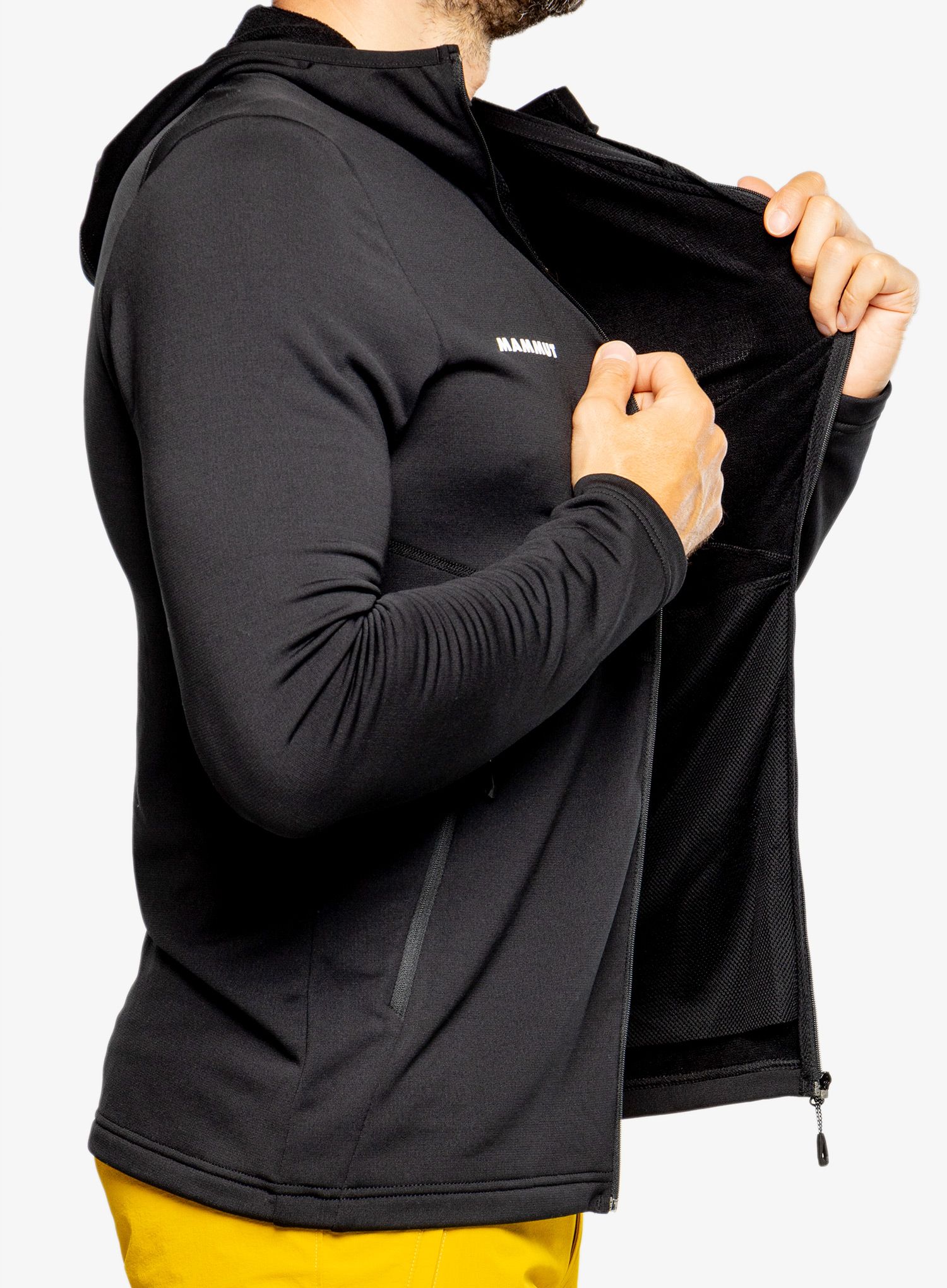 Pánská mikina Mammut Aconcagua Light ML Hooded Jacket - black