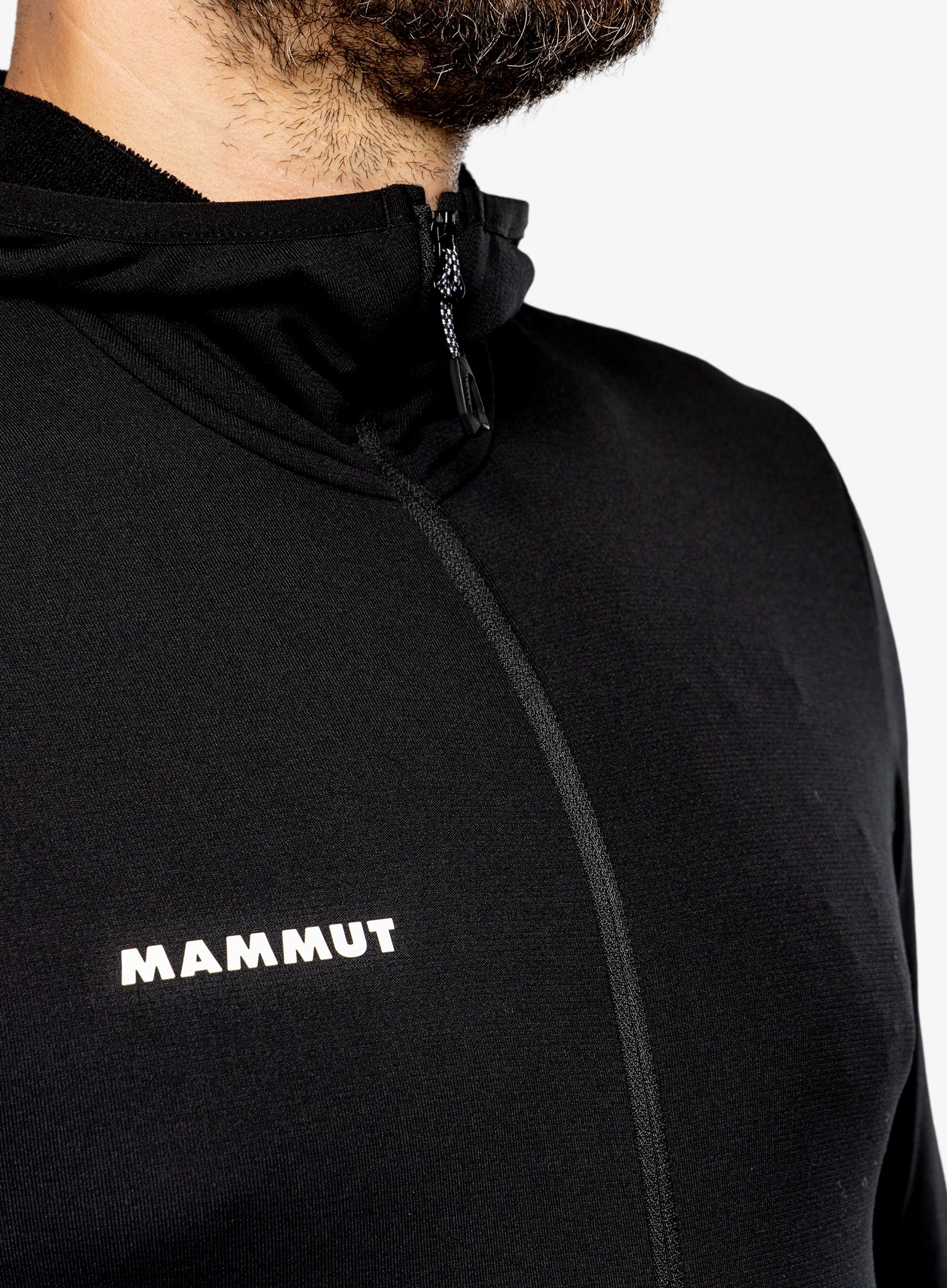 Pánská mikina Mammut Aconcagua Light ML Hooded Jacket - black