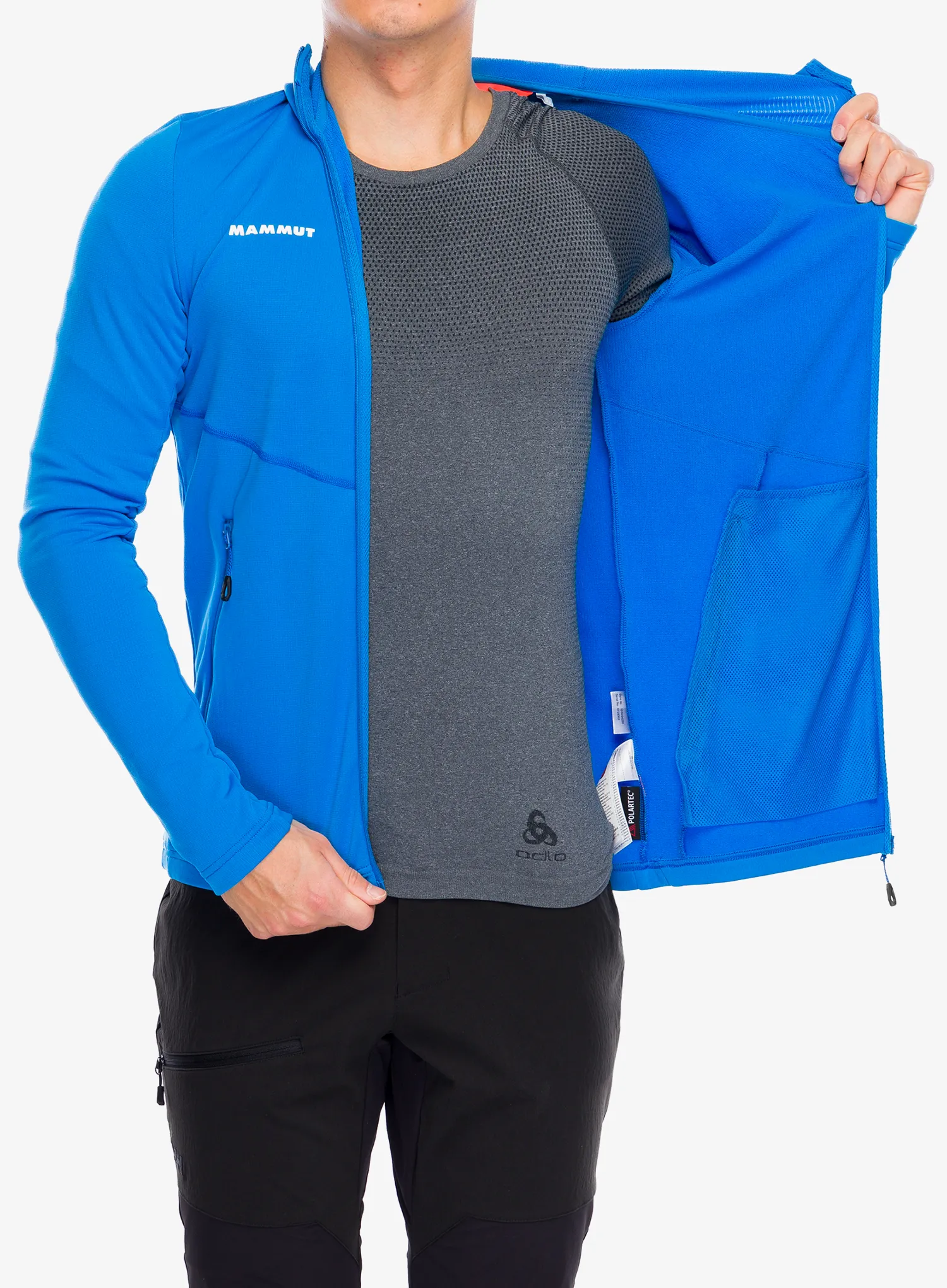 Mikina s kapucí Mammut Aconcagua Light ML Hooded Jacket - glacier blue