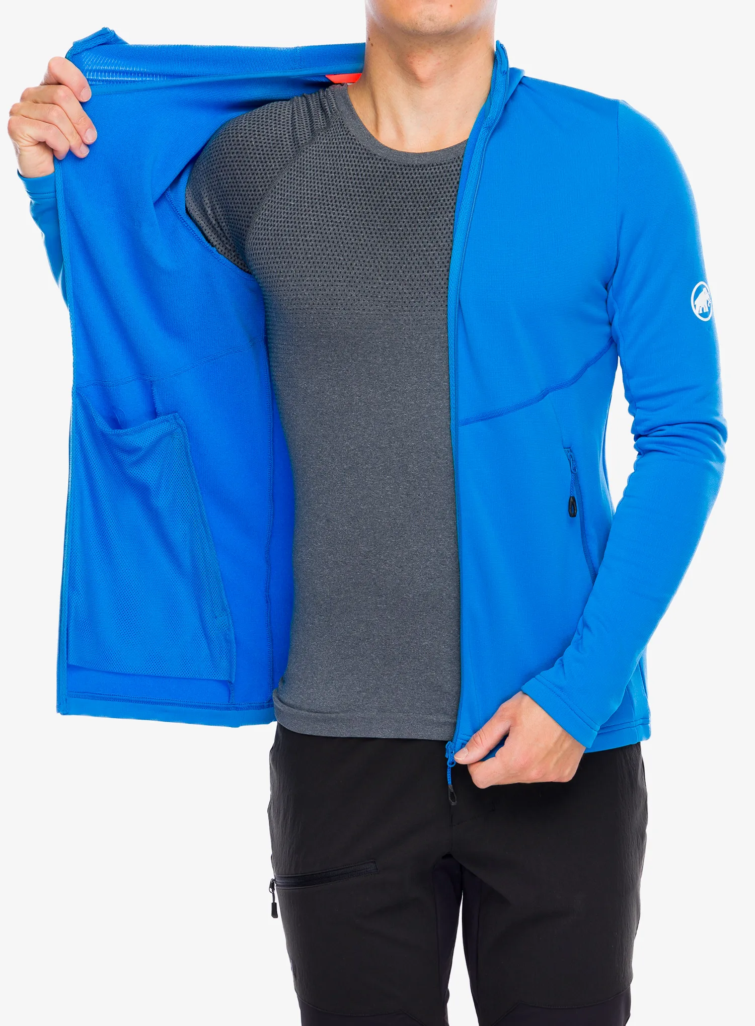Mikina s kapucí Mammut Aconcagua Light ML Hooded Jacket - glacier blue