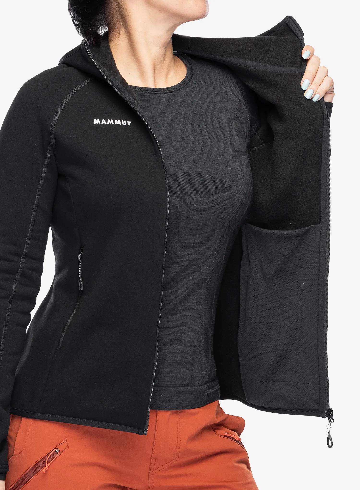 Outdoor mikina dámská Mammut Aconcagua ML Hooded Jacket - black