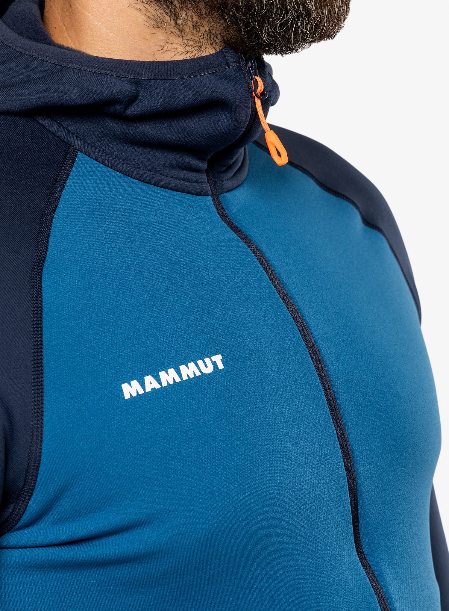 Outdoorova mikina Mammut Aconcagua ML Hooded Jacket - deep ice/marine