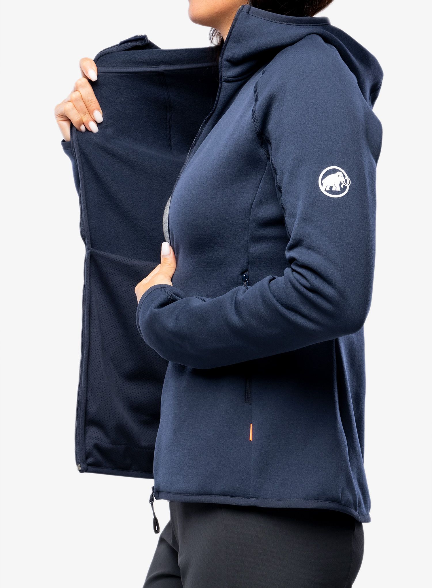 Outdoor mikina dámská Mammut Aconcagua ML Hooded Jacket - marine
