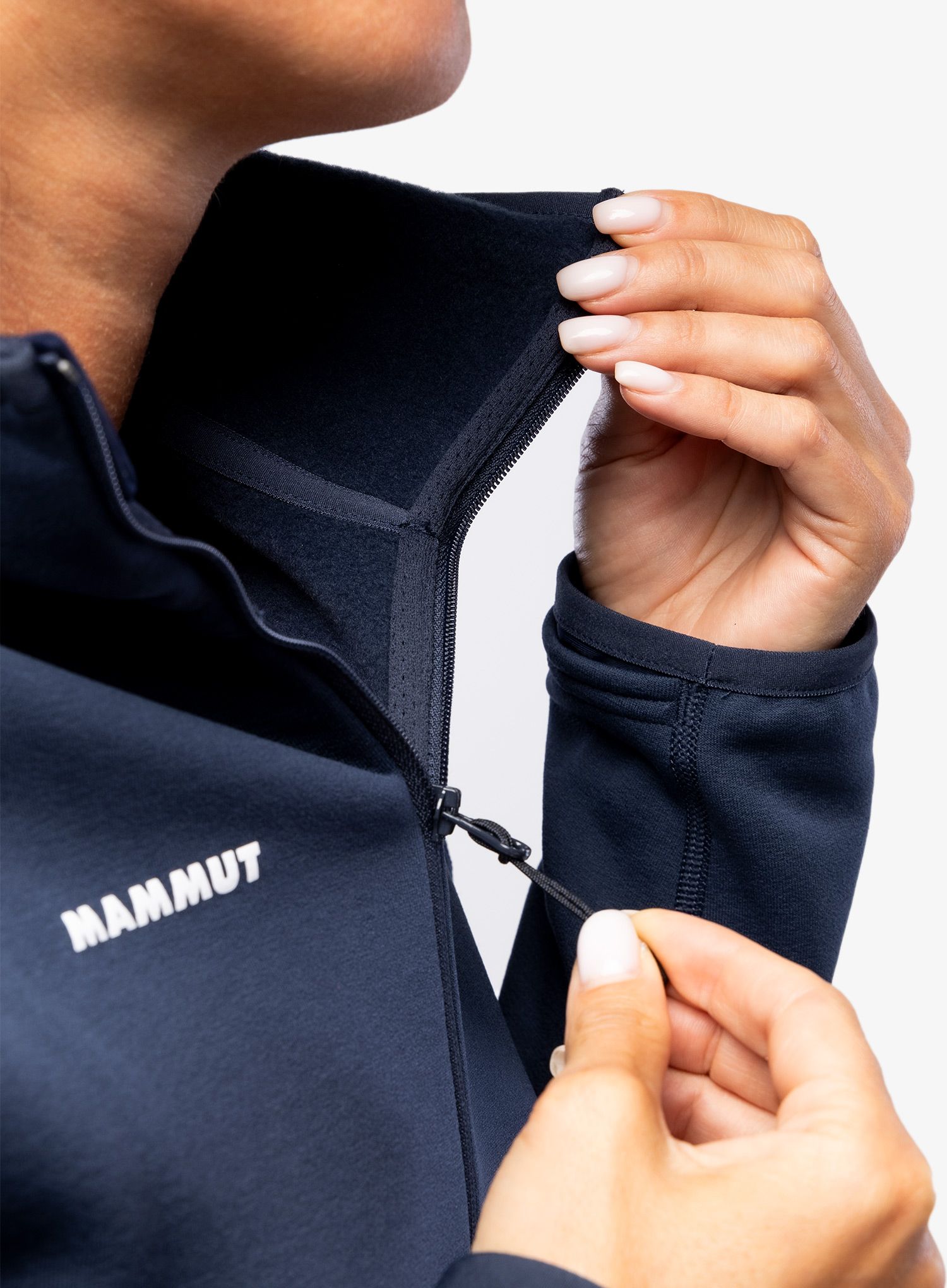 Outdoor mikina dámská Mammut Aconcagua ML Hooded Jacket - marine