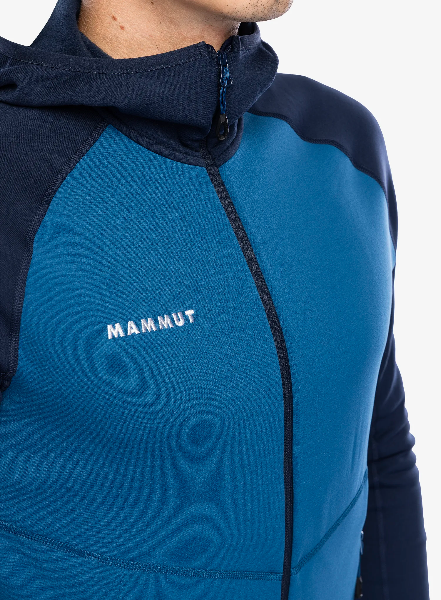 Outdoorova mikina Mammut Aconcagua ML Hooded Jkt - deep ice/marine