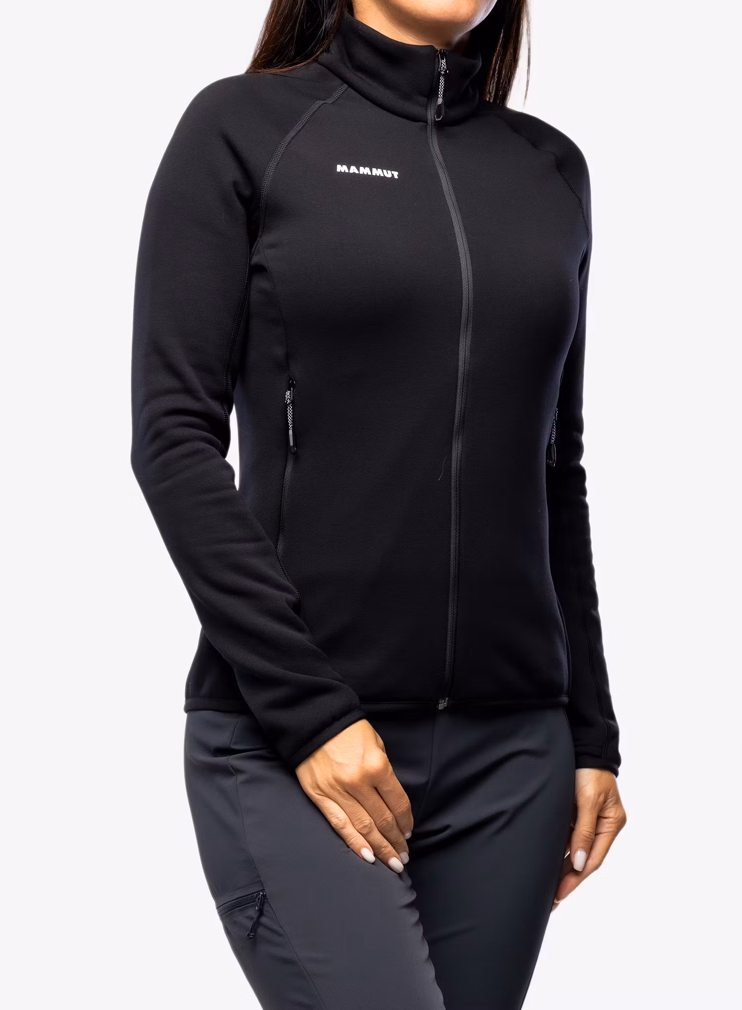 Fleece mikina dámská Mammut Aconcagua ML Jacket - black