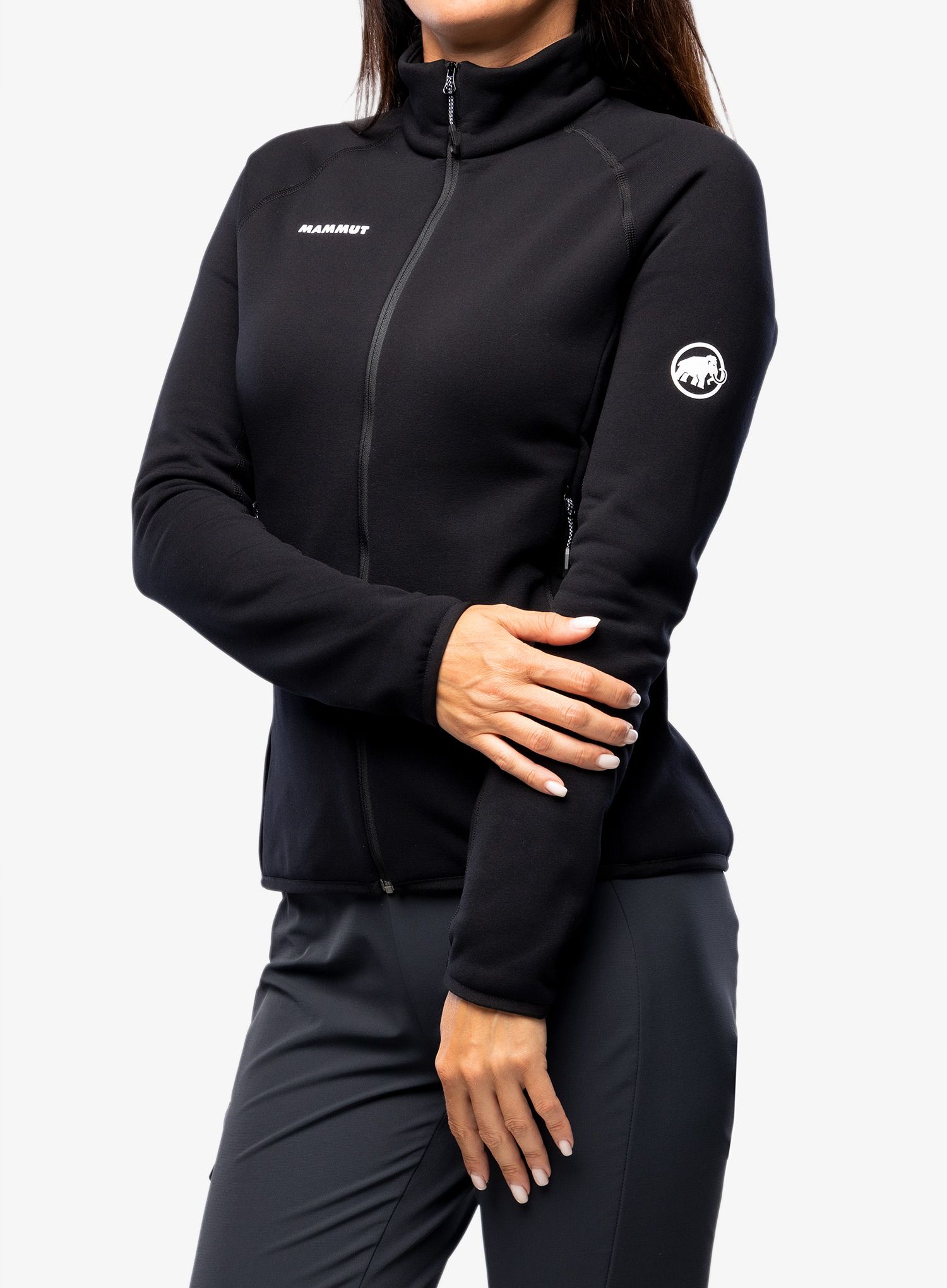 Fleece mikina dámská Mammut Aconcagua ML Jacket - black