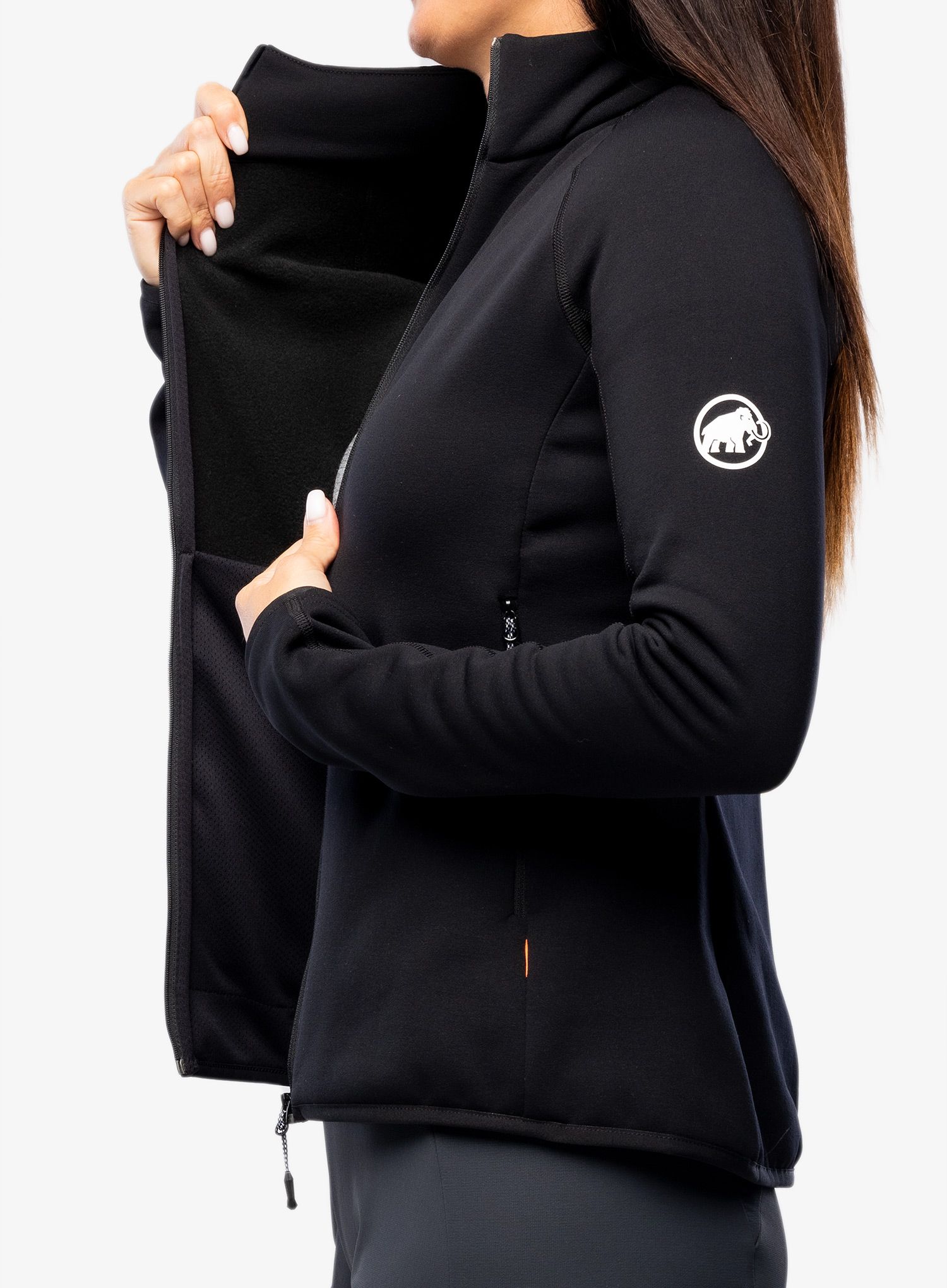 Fleece mikina dámská Mammut Aconcagua ML Jacket - black