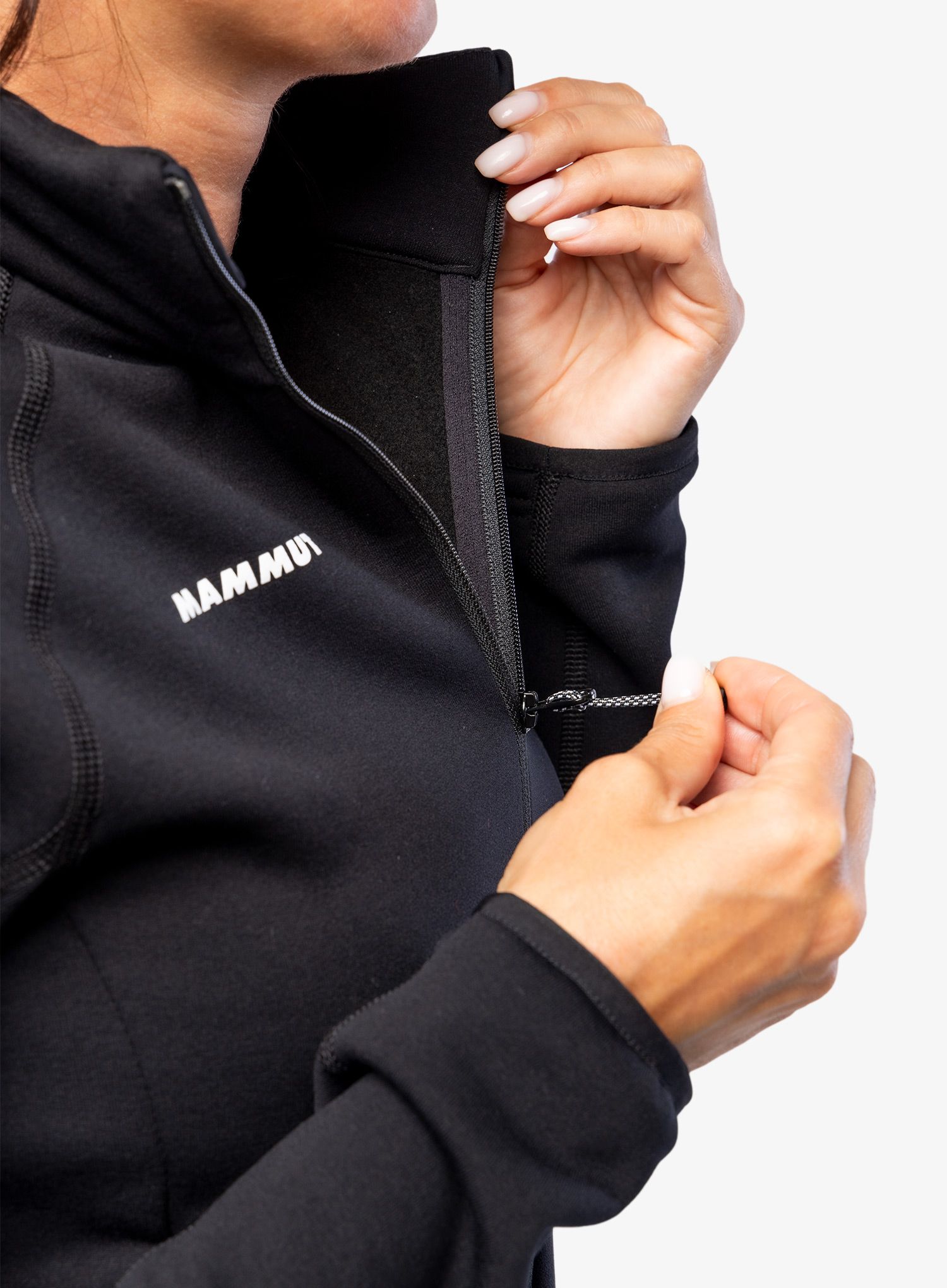 Fleece mikina dámská Mammut Aconcagua ML Jacket - black