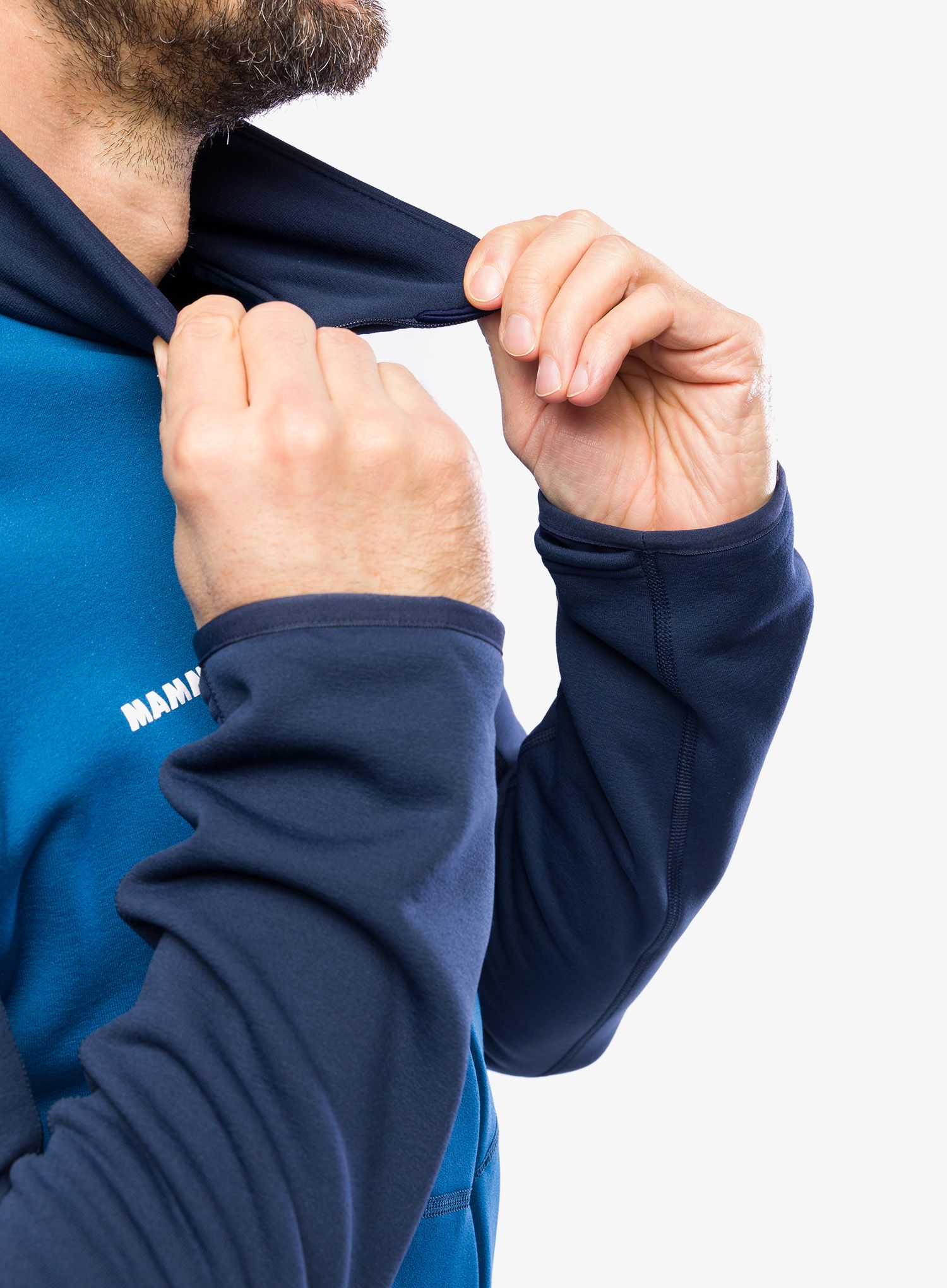 Fleece mikina Mammut Aconcagua ML Jacket - deep ice/marine