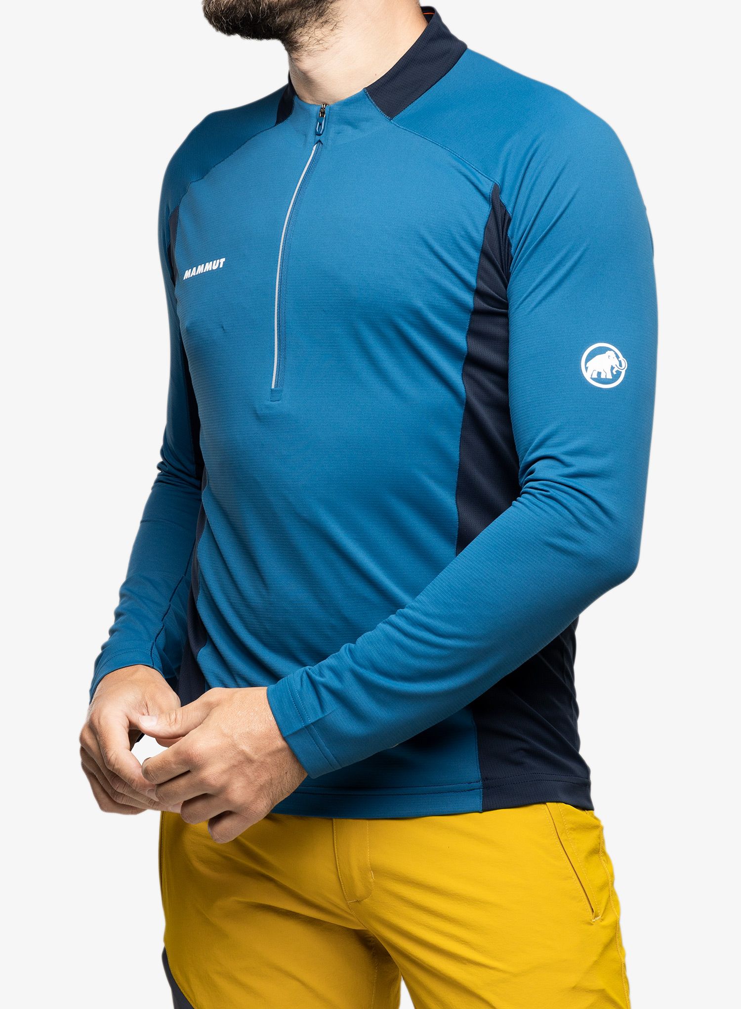 Pánská mikina Mammut Aenergy FL Half Zip Longsleeve - deep ice/marine
