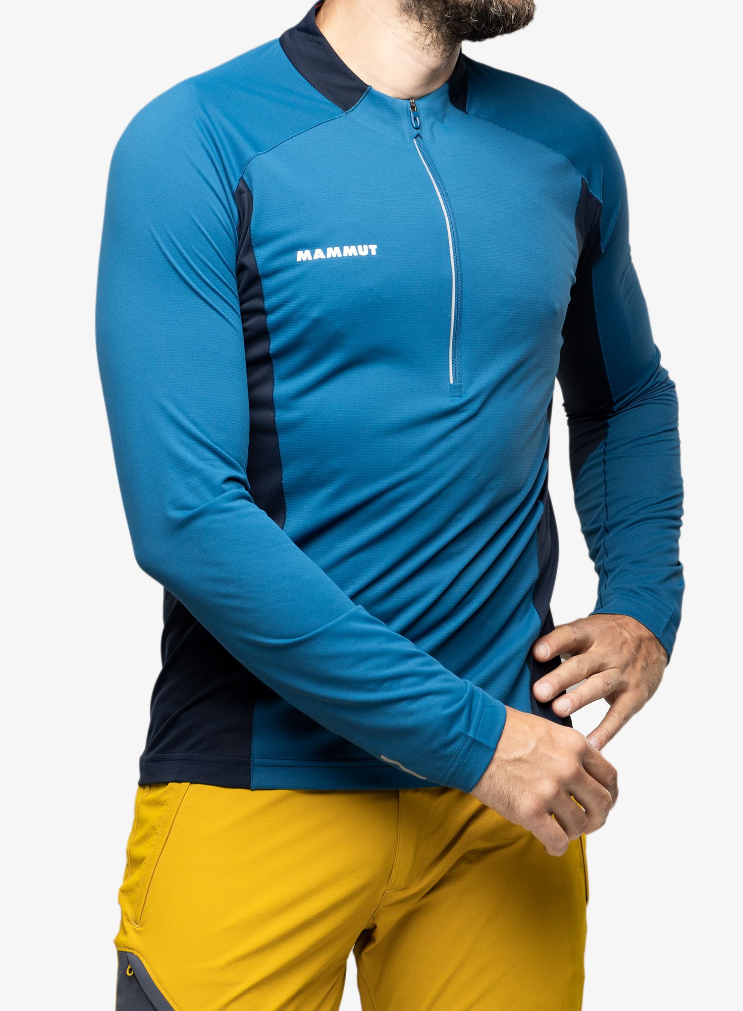 Pánská mikina Mammut Aenergy FL Half Zip Longsleeve - deep ice/marine