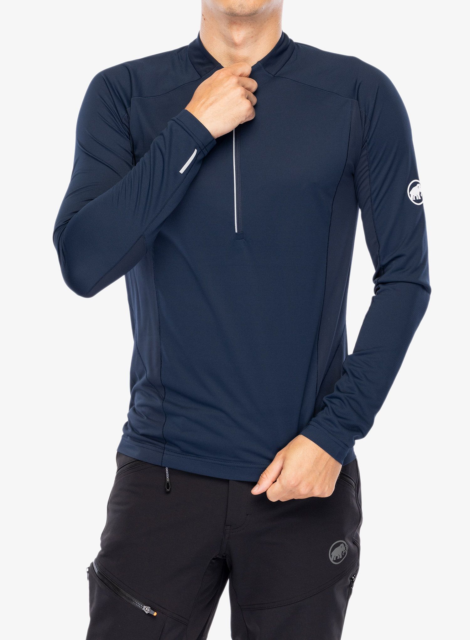 Mikina Mammut Aenergy FL Half Zip Longsleeve - marine
