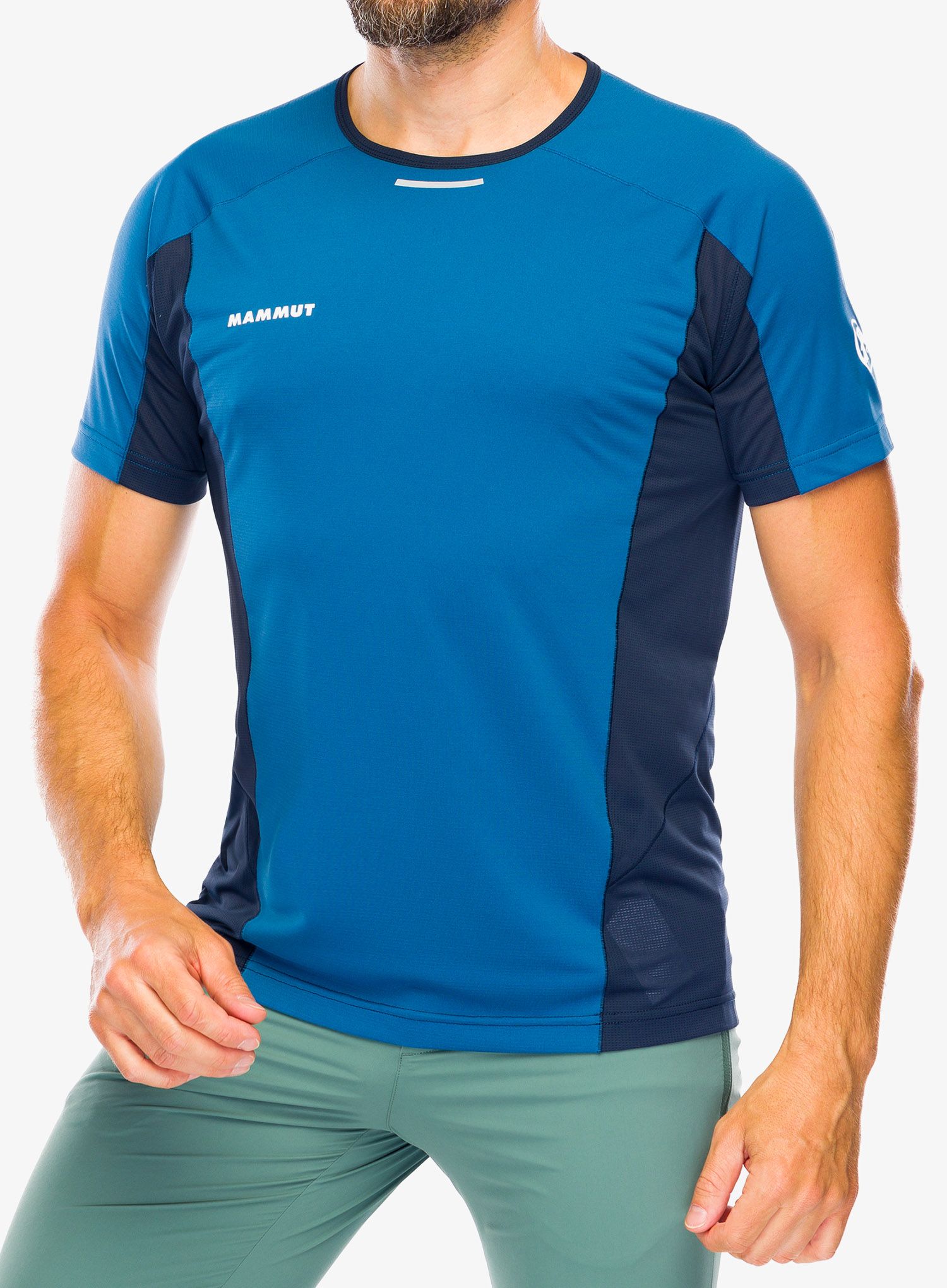 Rychleschnoucí triko Mammut Aenergy FL T-Shirt - deep ice/marine