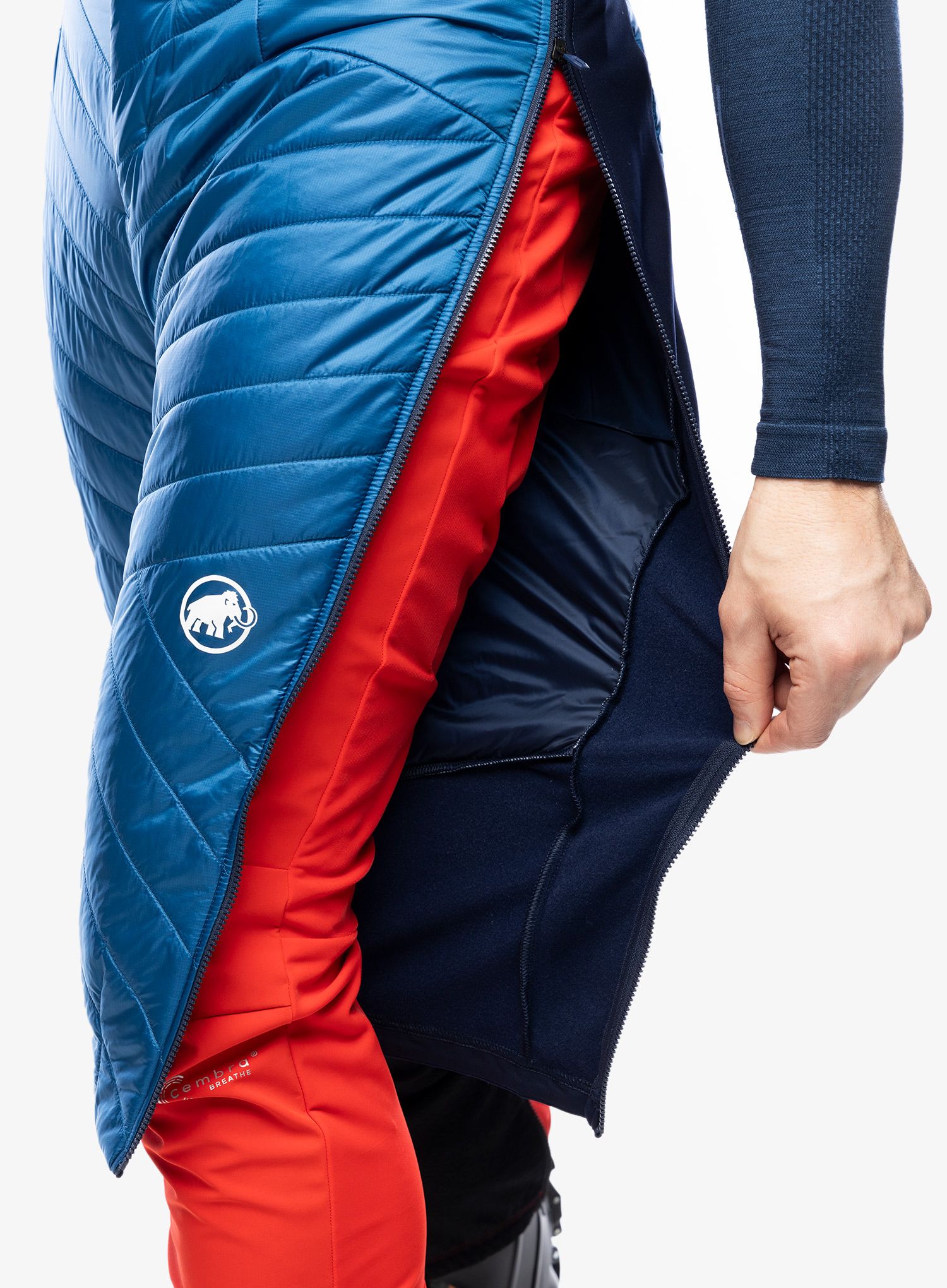 Zateplené kraťasy Mammut Aenergy IN Shorts - deep ice/marine