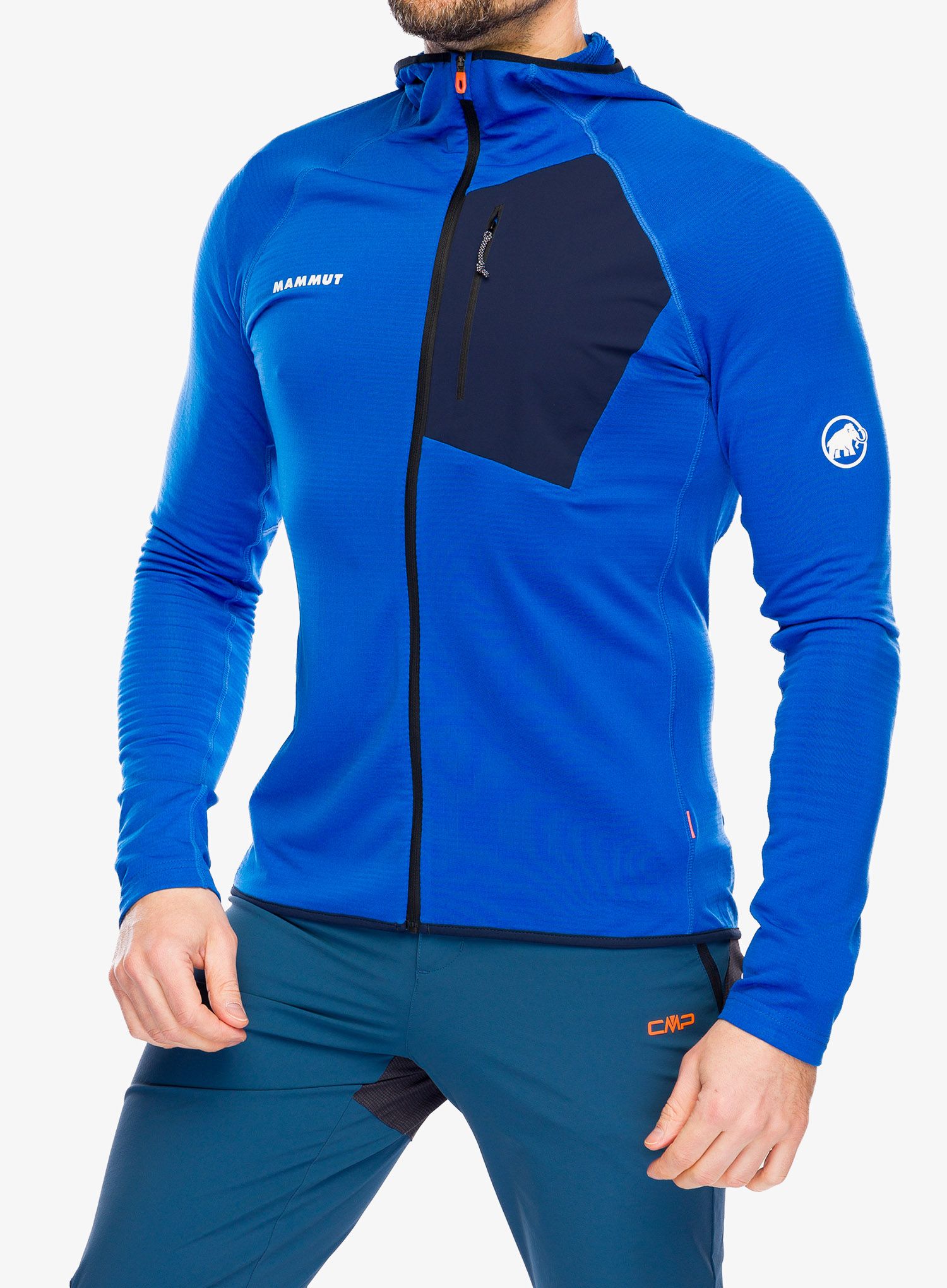 Mikina s kapucí Mammut Aenergy Light ML Hooded Jacket - azurit/marine