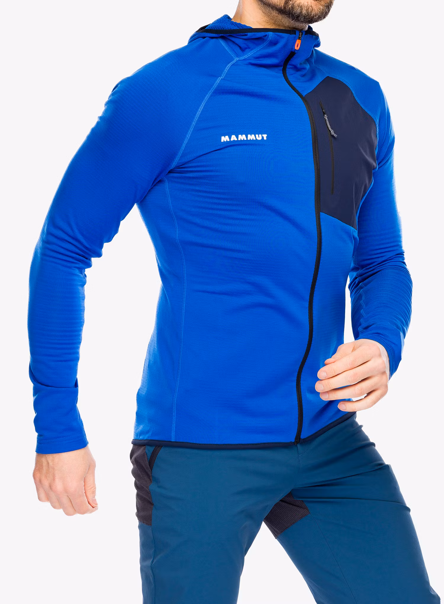 Mikina s kapucí Mammut Aenergy Light ML Hooded Jacket - azurit/marine