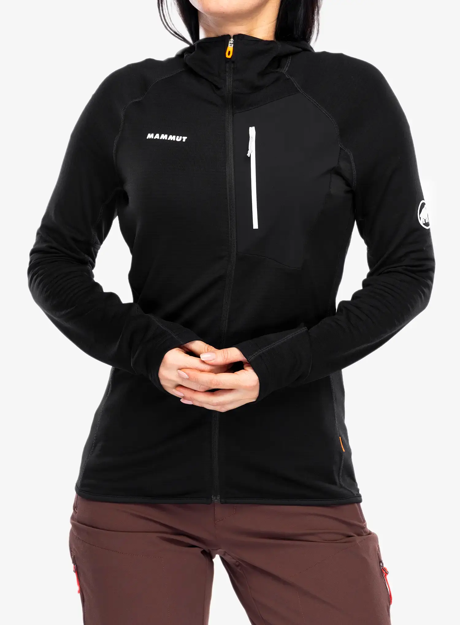 Dámská mikina s kapucí Mammut Aenergy Light ML Hooded Jacket - black