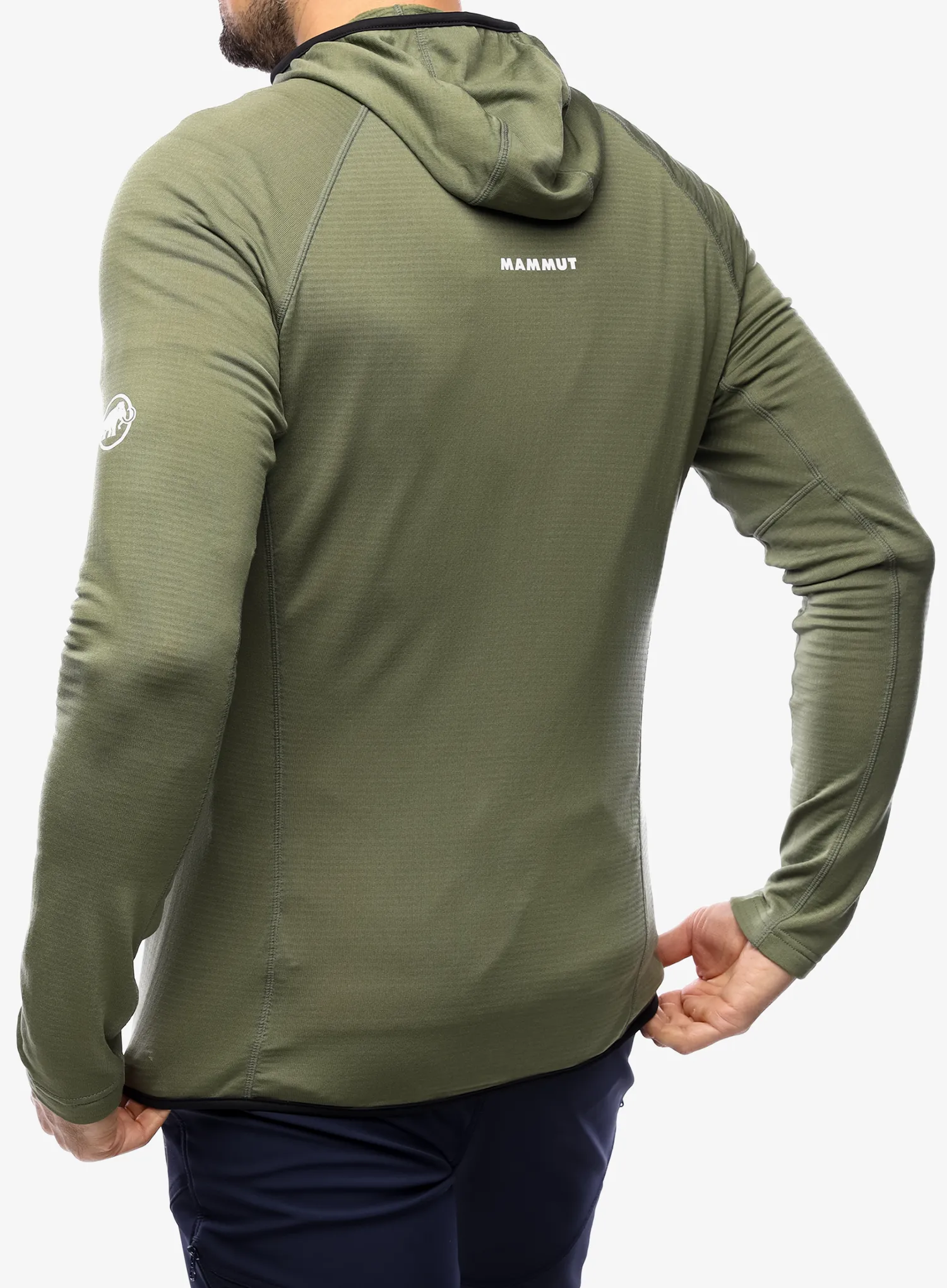 Mikina s kapucí Mammut Aenergy Light ML Hooded Jacket - marsh/dark marsh