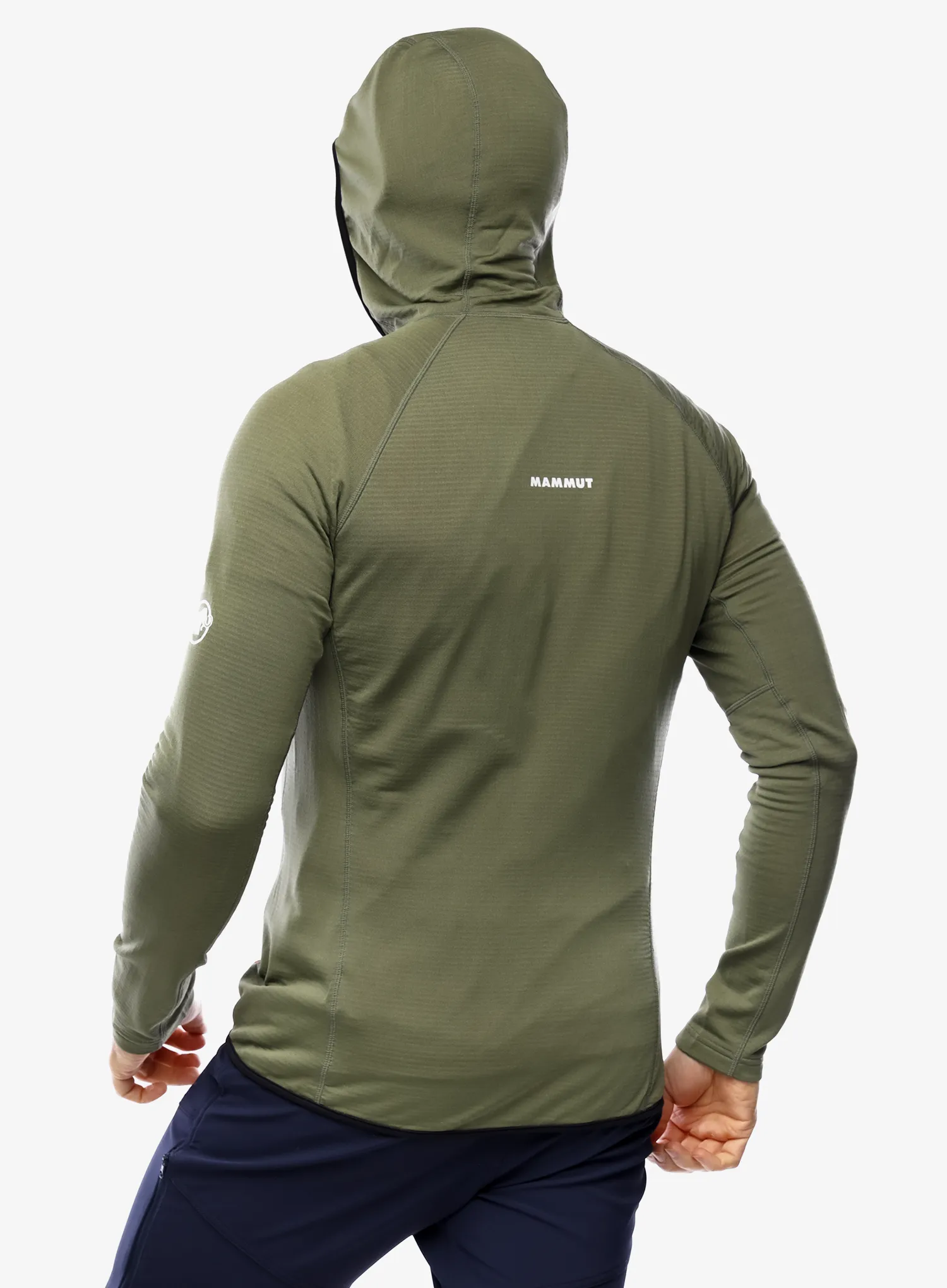 Mikina s kapucí Mammut Aenergy Light ML Hooded Jacket - marsh/dark marsh