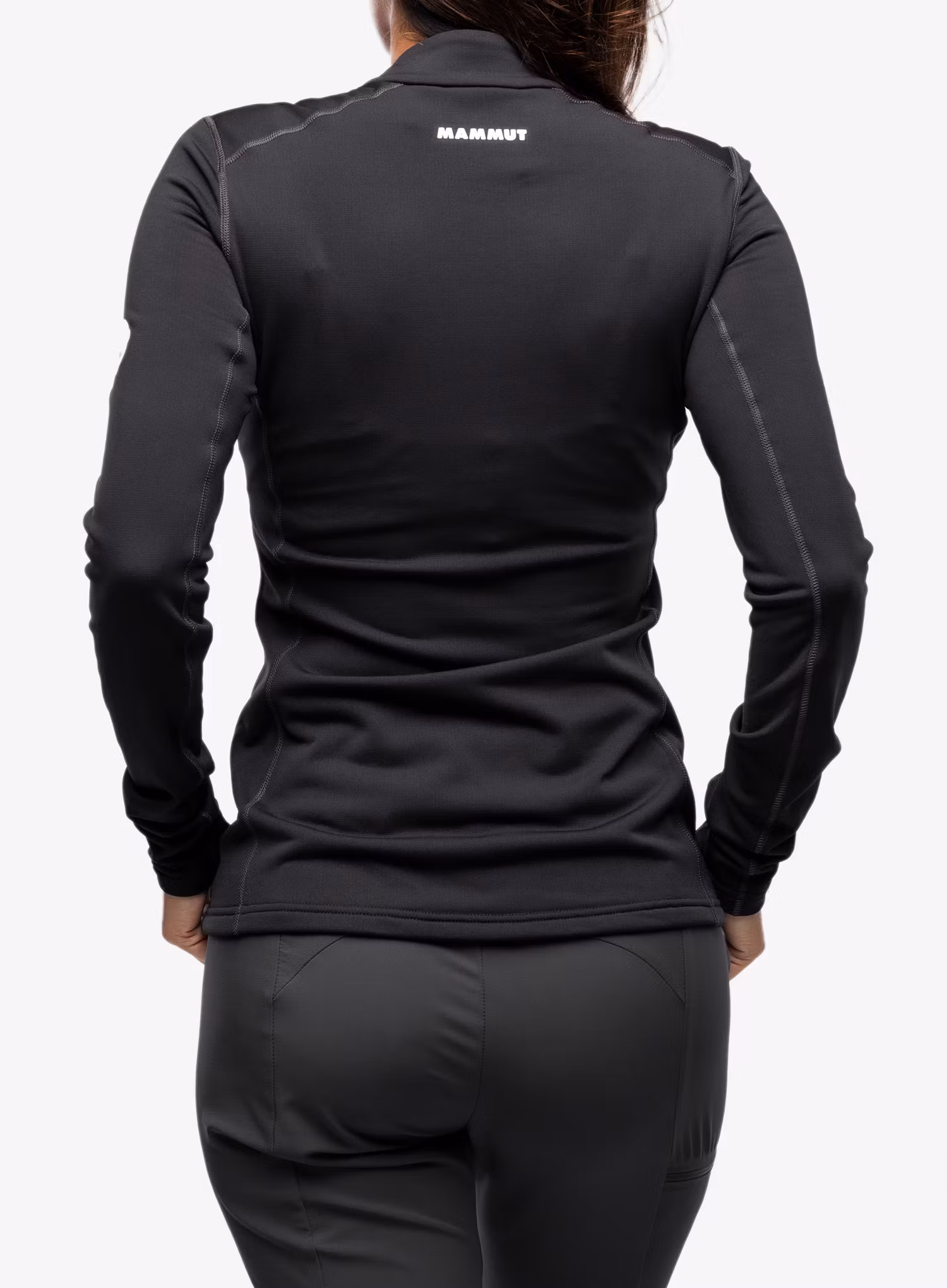 Dámská mikina bez kapuce Mammut Aenergy ML Half Zip Pull - black