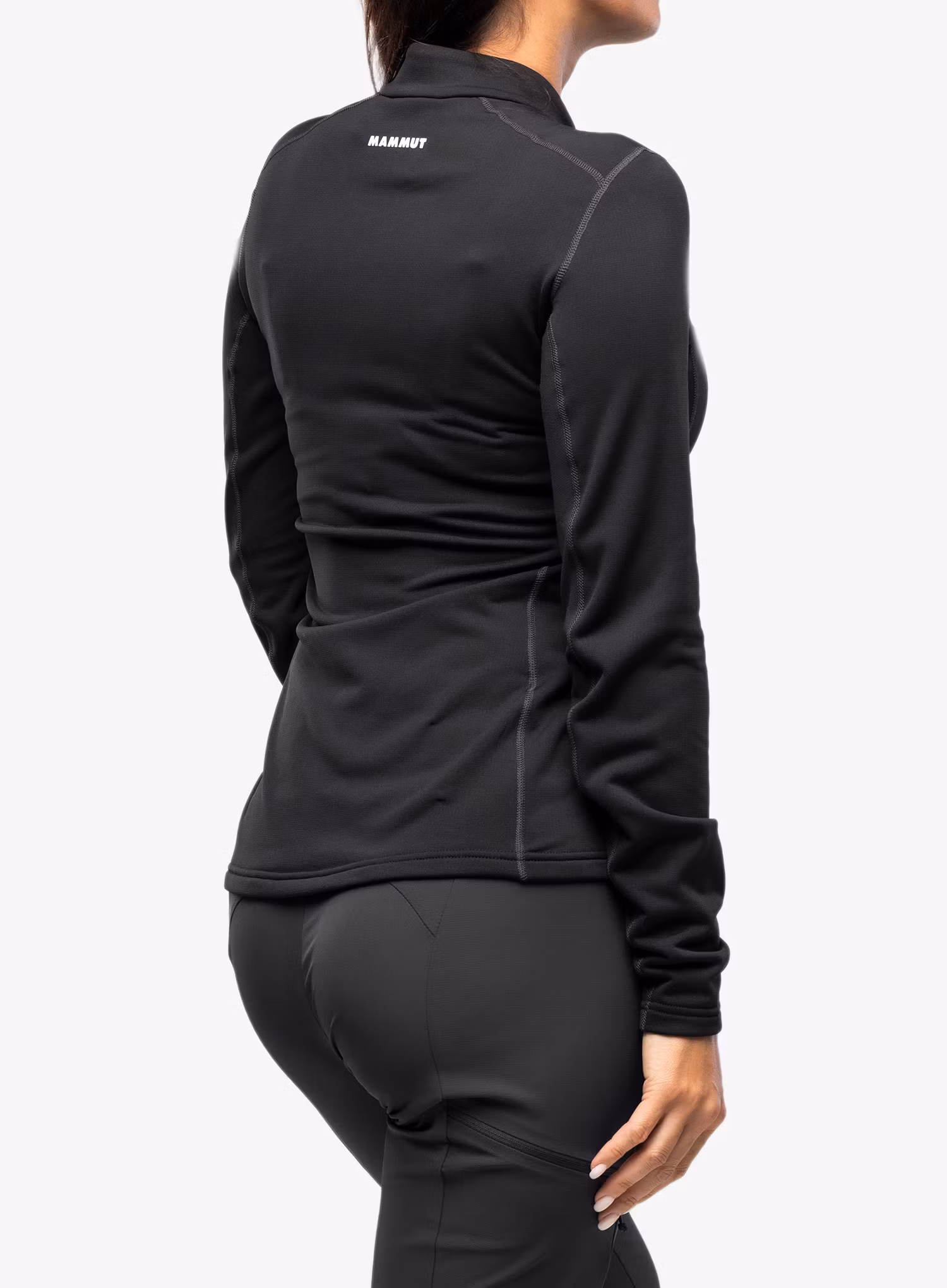 Dámská mikina bez kapuce Mammut Aenergy ML Half Zip Pull - black