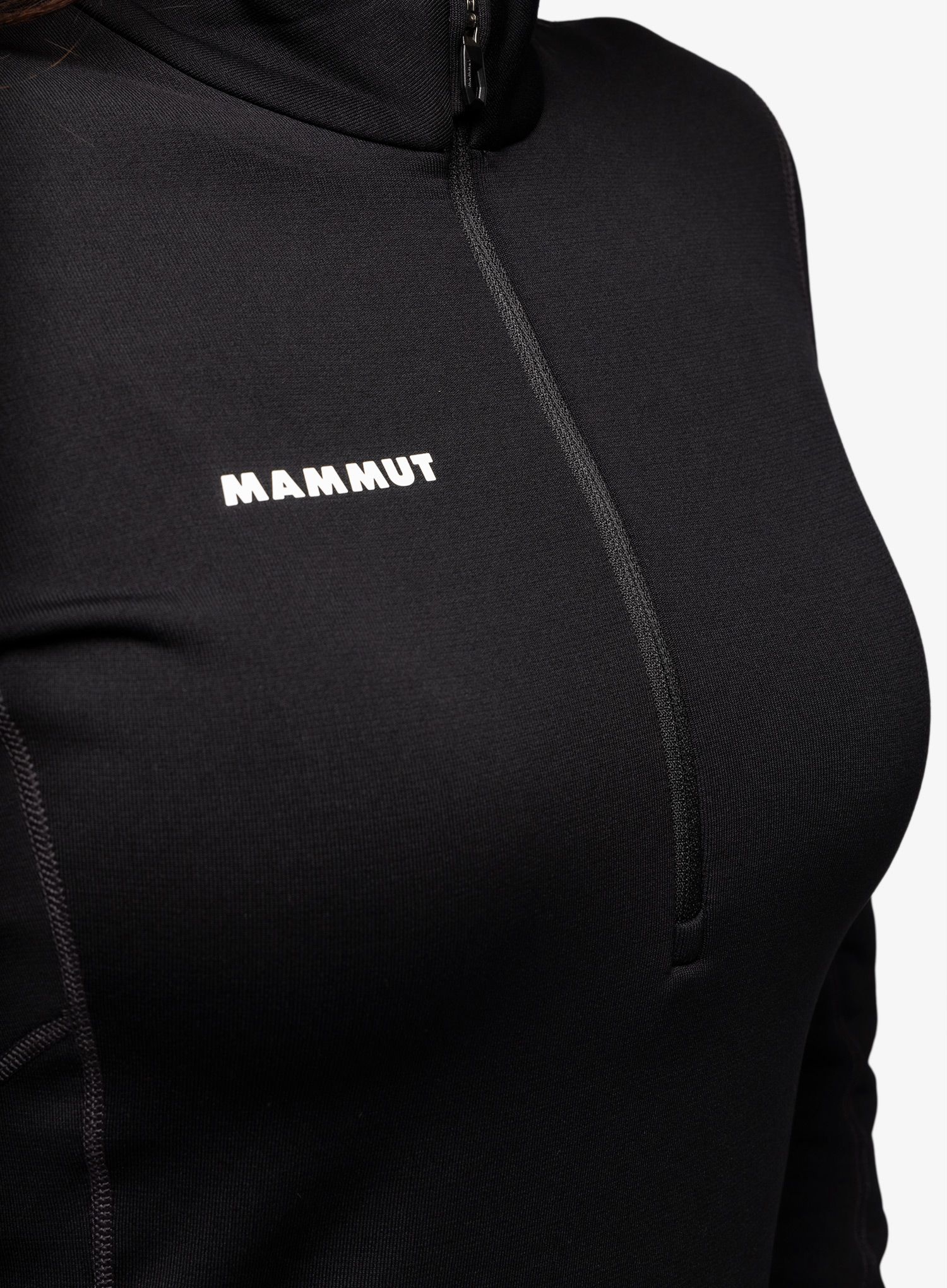 Dámská mikina bez kapuce Mammut Aenergy ML Half Zip Pull - black