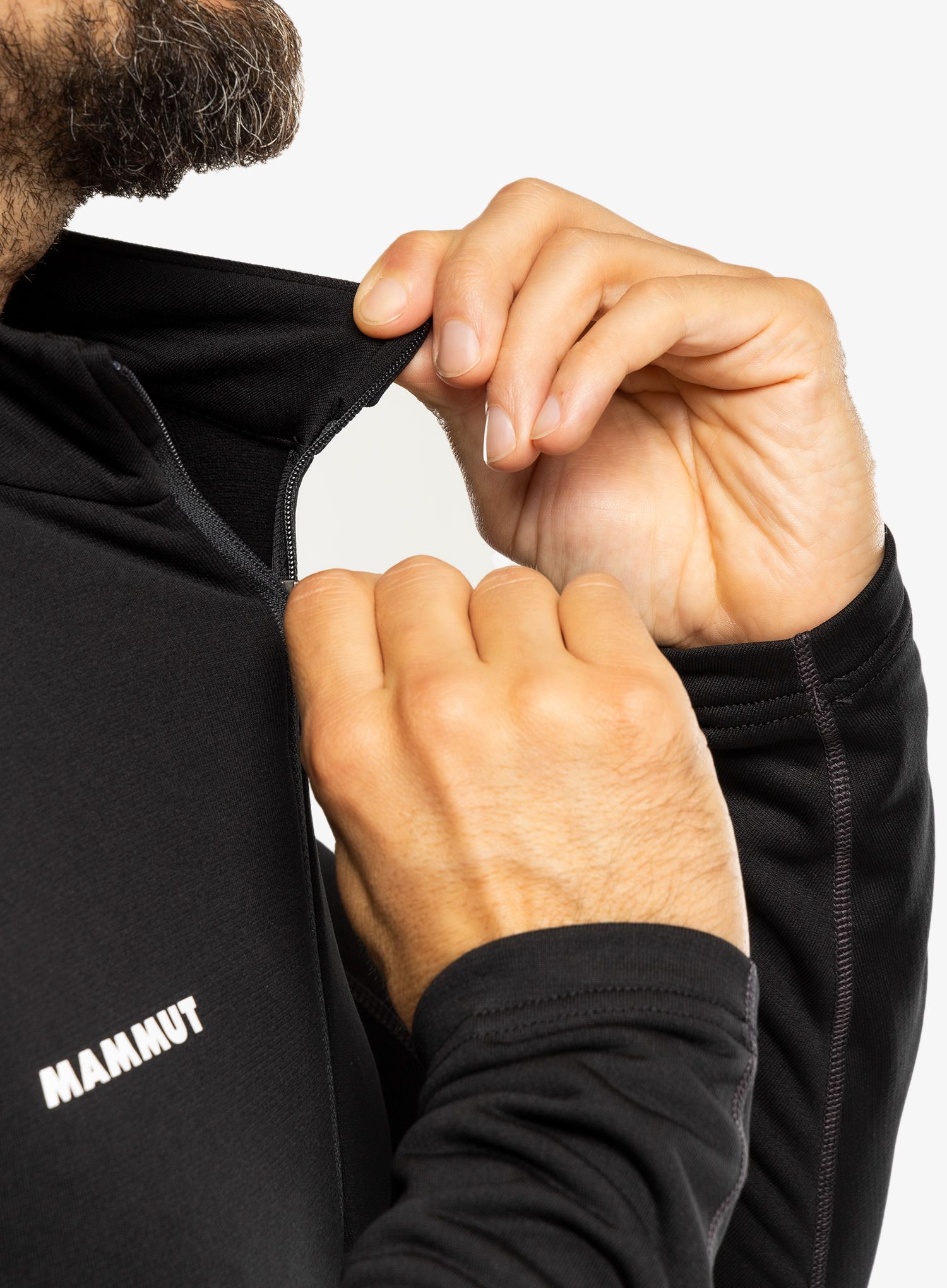 Pánská mikina Mammut Aenergy ML Half Zip Pull - black
