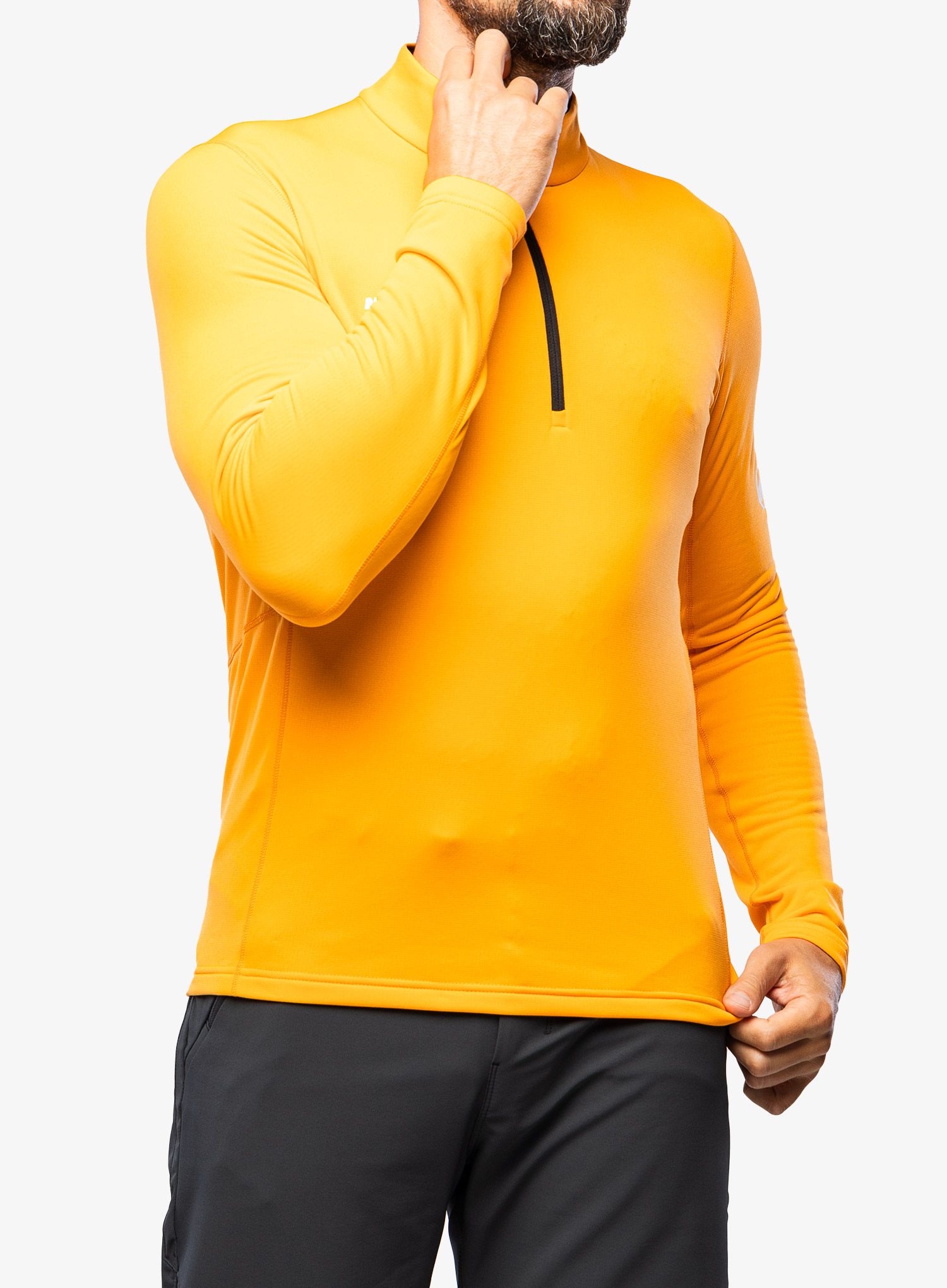 Fleece mikina Mammut Aenergy ML Half Zip Pull - tangerine/black