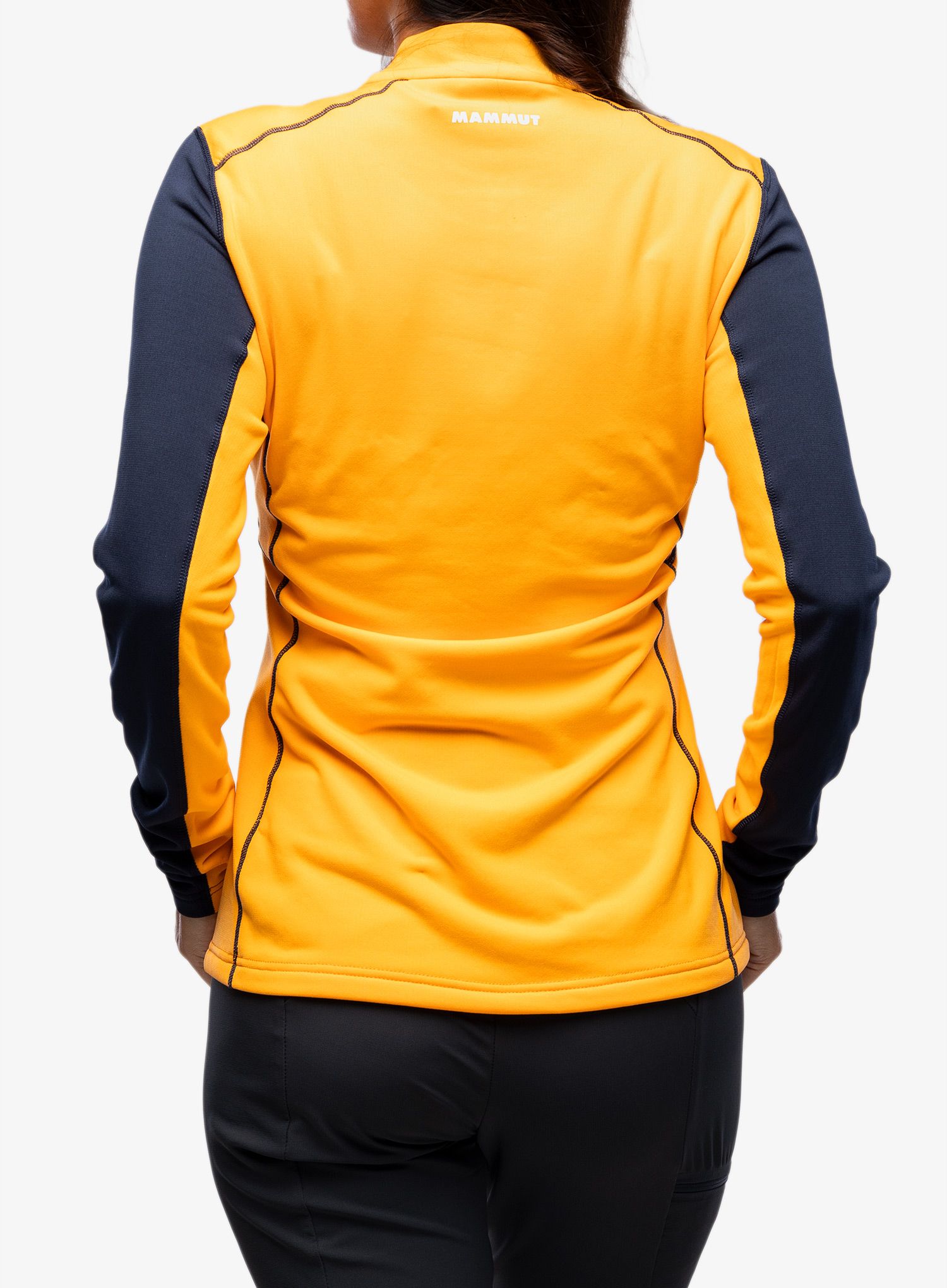 Fleece mikina dámská Mammut Aenergy ML Half Zip Pull - tangerine/marine