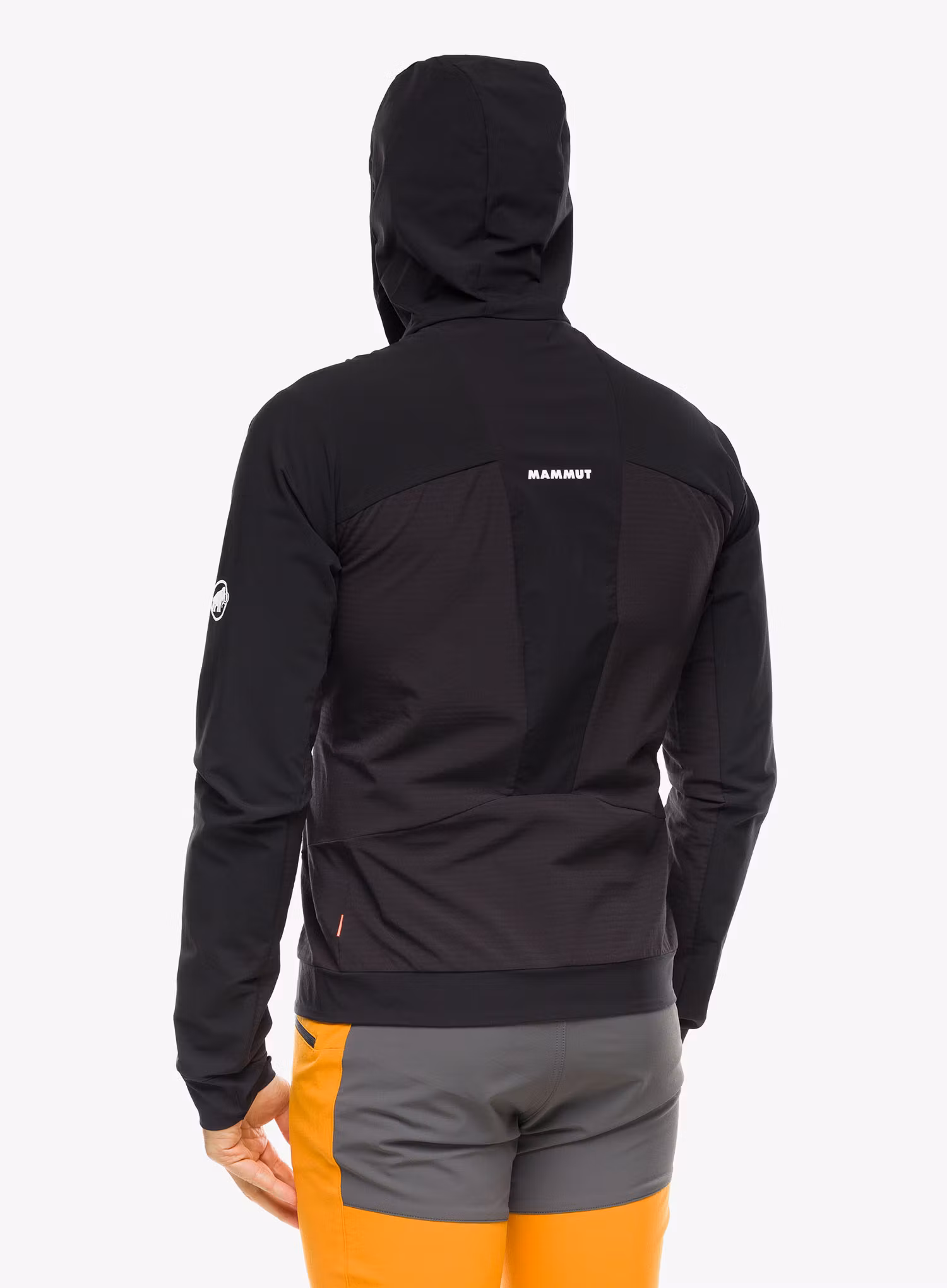 Softshellová bunda Mammut Aenergy SO Hybrid Hooded Jacket - black/vibrant orange