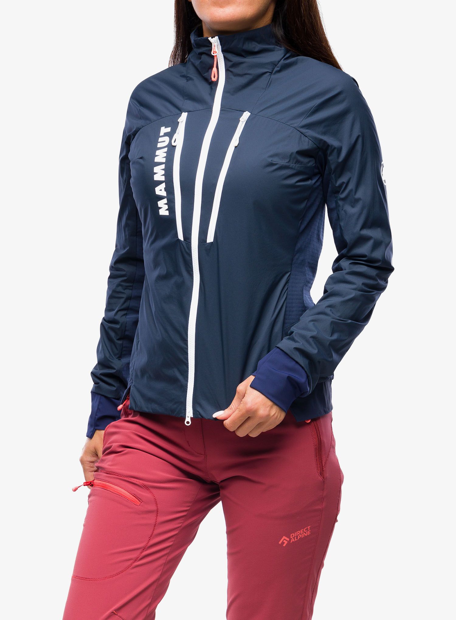 Hybridní bunda dámská Mammut Aenergy IN Hybrid Jacket - marine/white