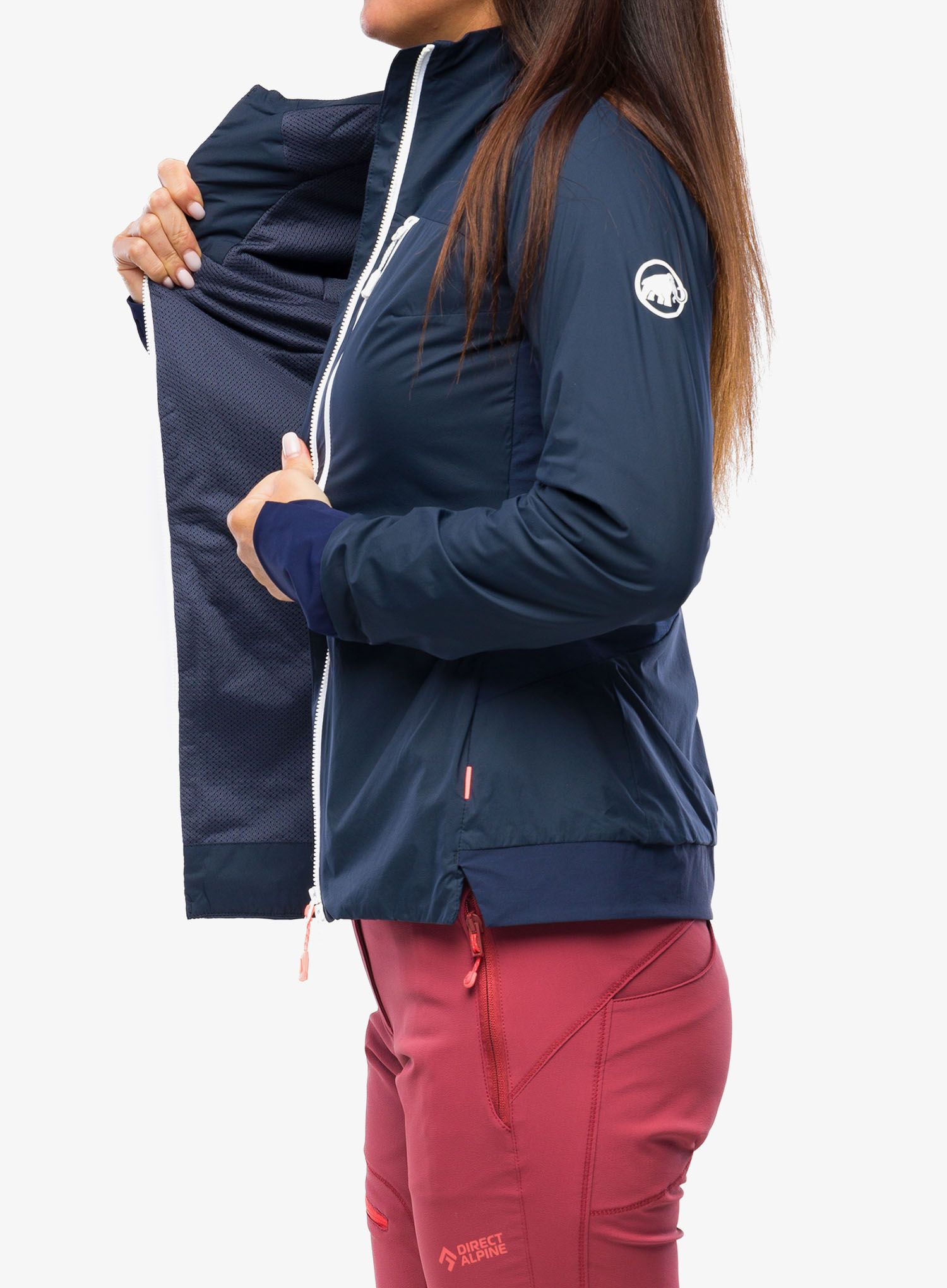 Hybridní bunda dámská Mammut Aenergy IN Hybrid Jacket - marine/white