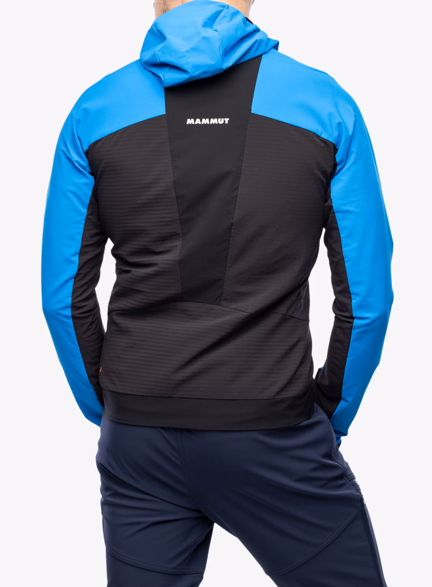 Softshellová bunda Mammut Aenergy SO Hybrid Hooded Jacket - glacier blue/black