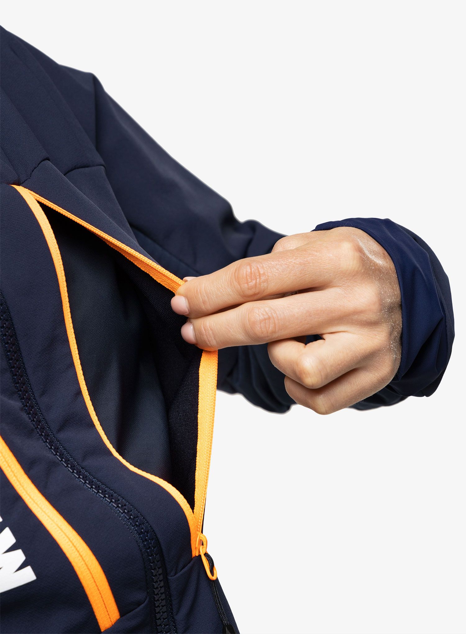Softshellová bunda dámská Mammut Aenergy SO Hybrid Hooded Jacket - marine/vibrant orange